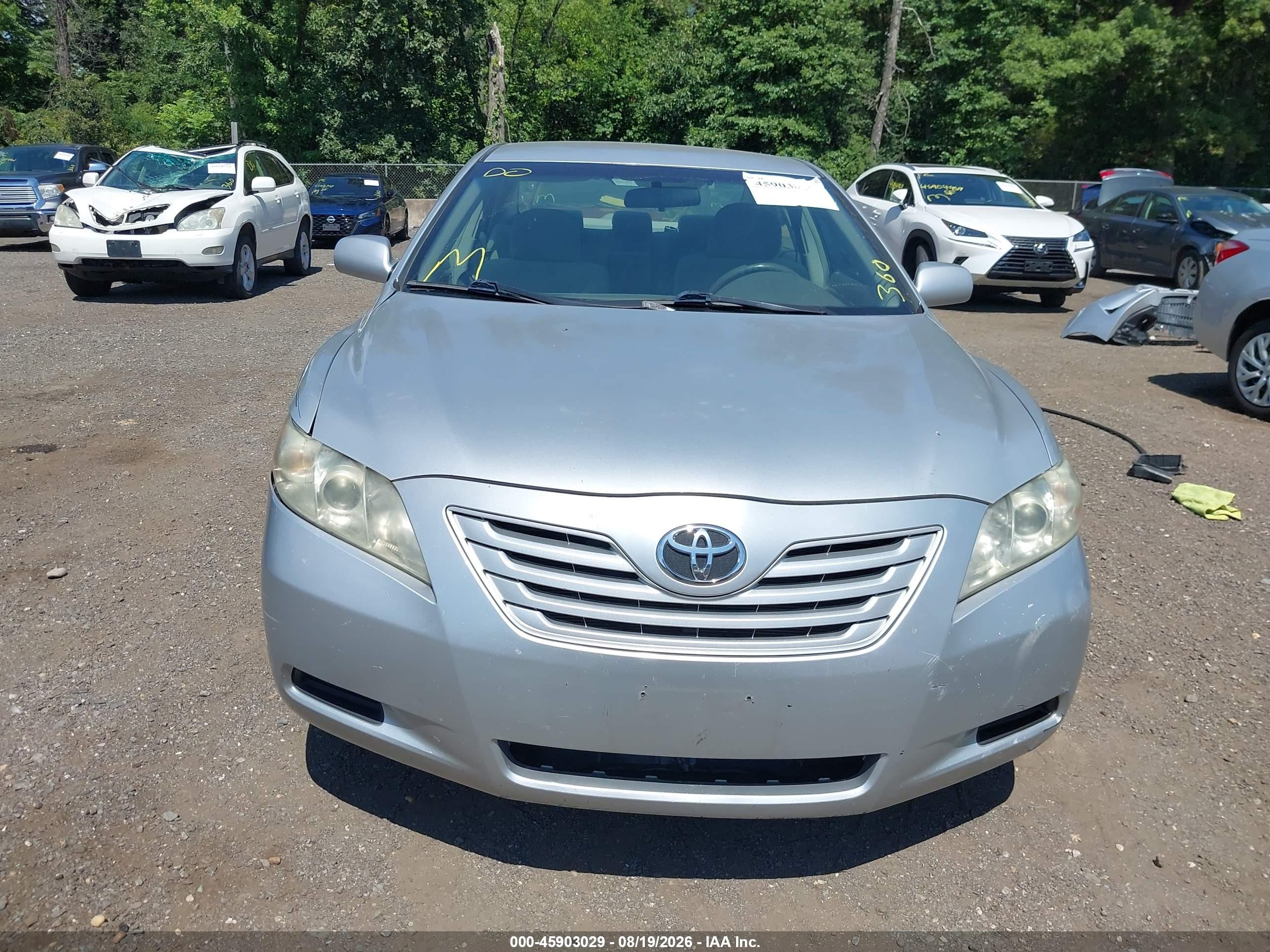 2007 Toyota Camry Le Gray vin: 4T1BE46K07U586045