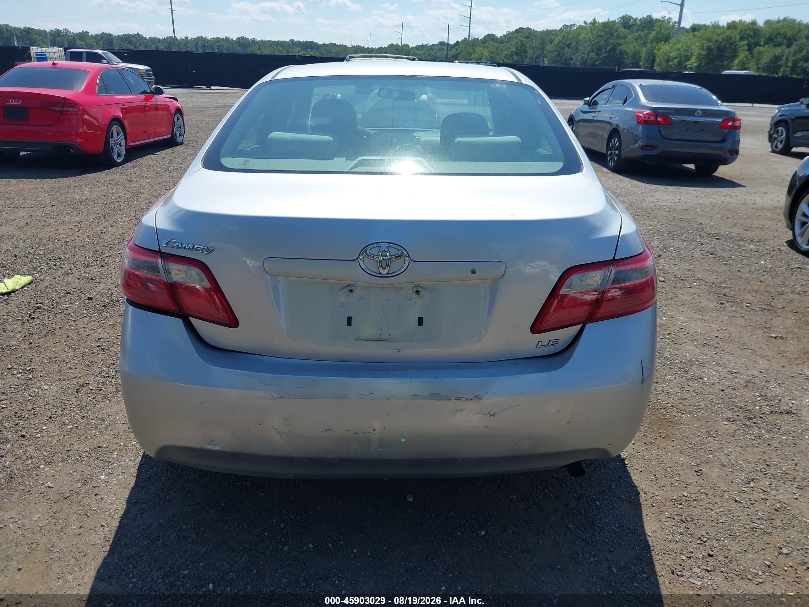 2007 Toyota Camry Le Gray vin: 4T1BE46K07U586045