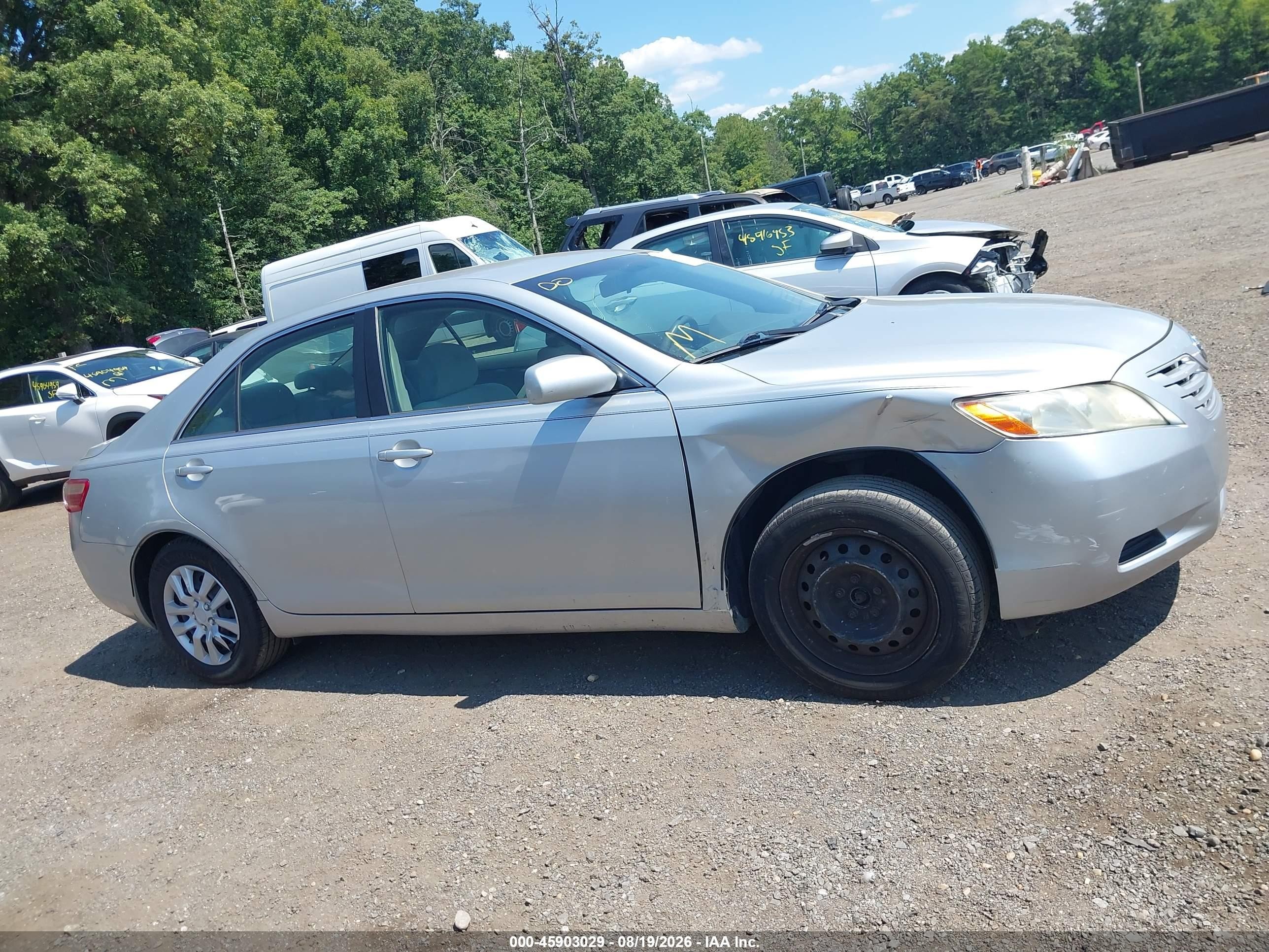 2007 Toyota Camry Le Gray vin: 4T1BE46K07U586045