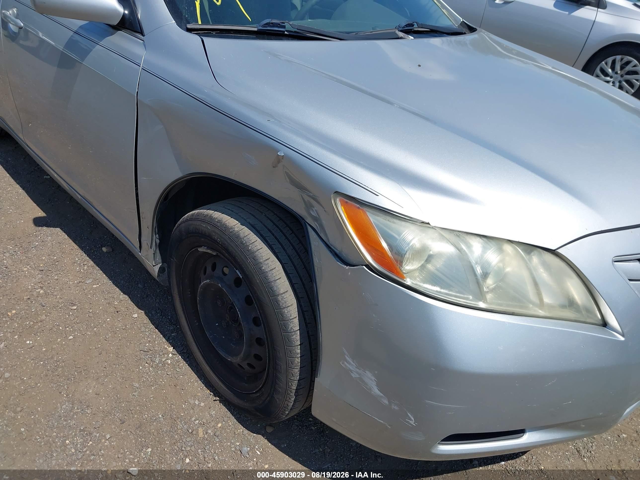 2007 Toyota Camry Le Gray vin: 4T1BE46K07U586045