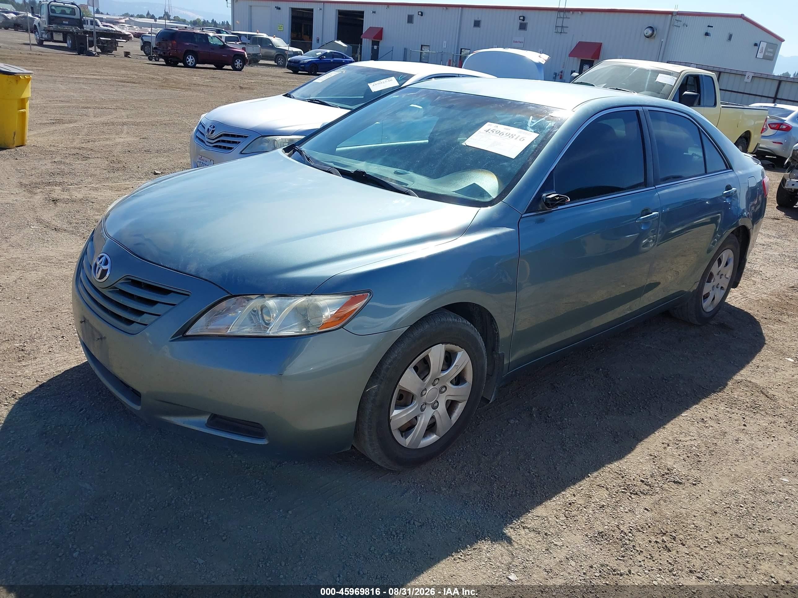 2007 Toyota Camry Le Green vin: 4T1BE46K07U613325