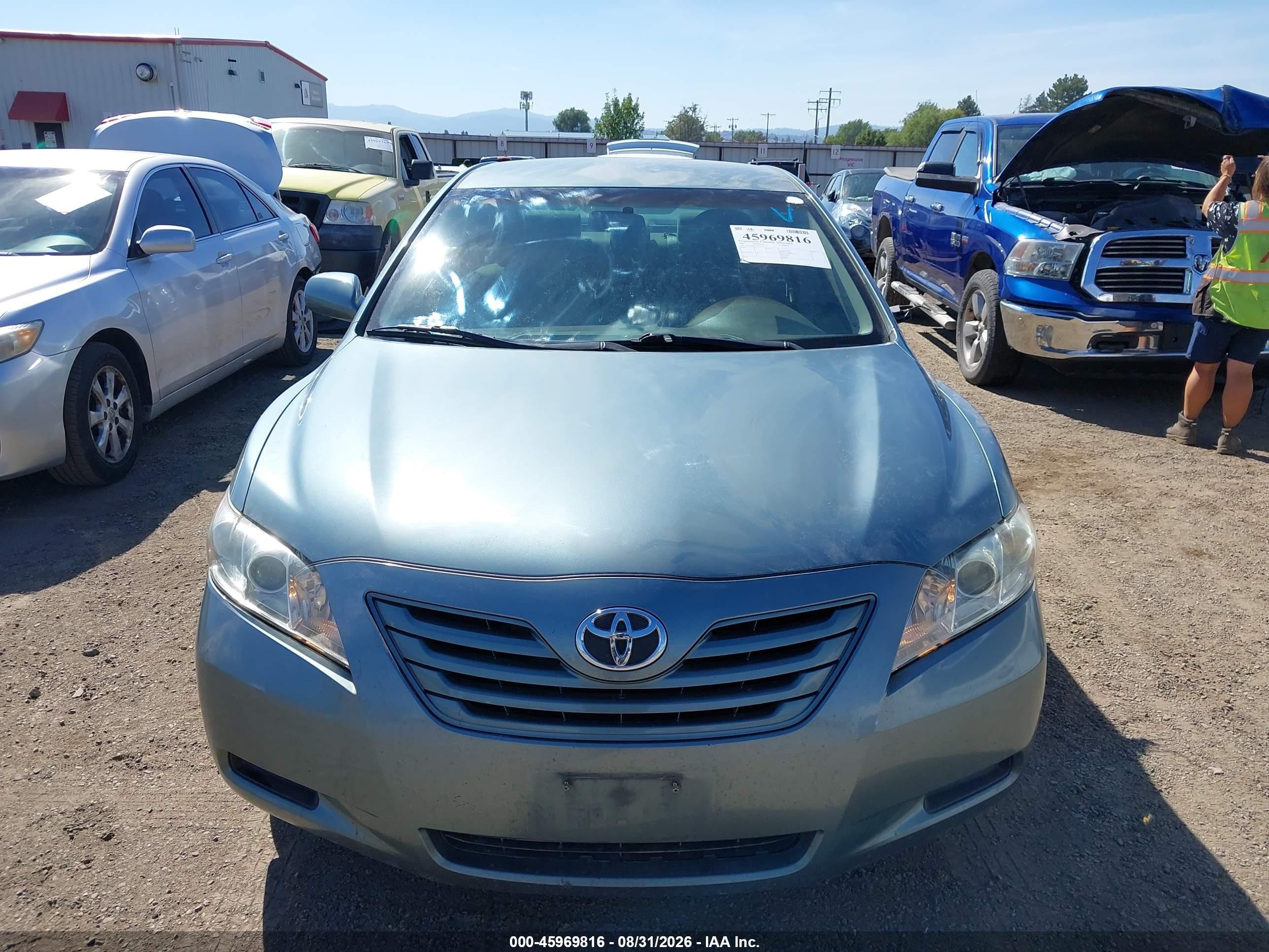 2007 Toyota Camry Le Green vin: 4T1BE46K07U613325