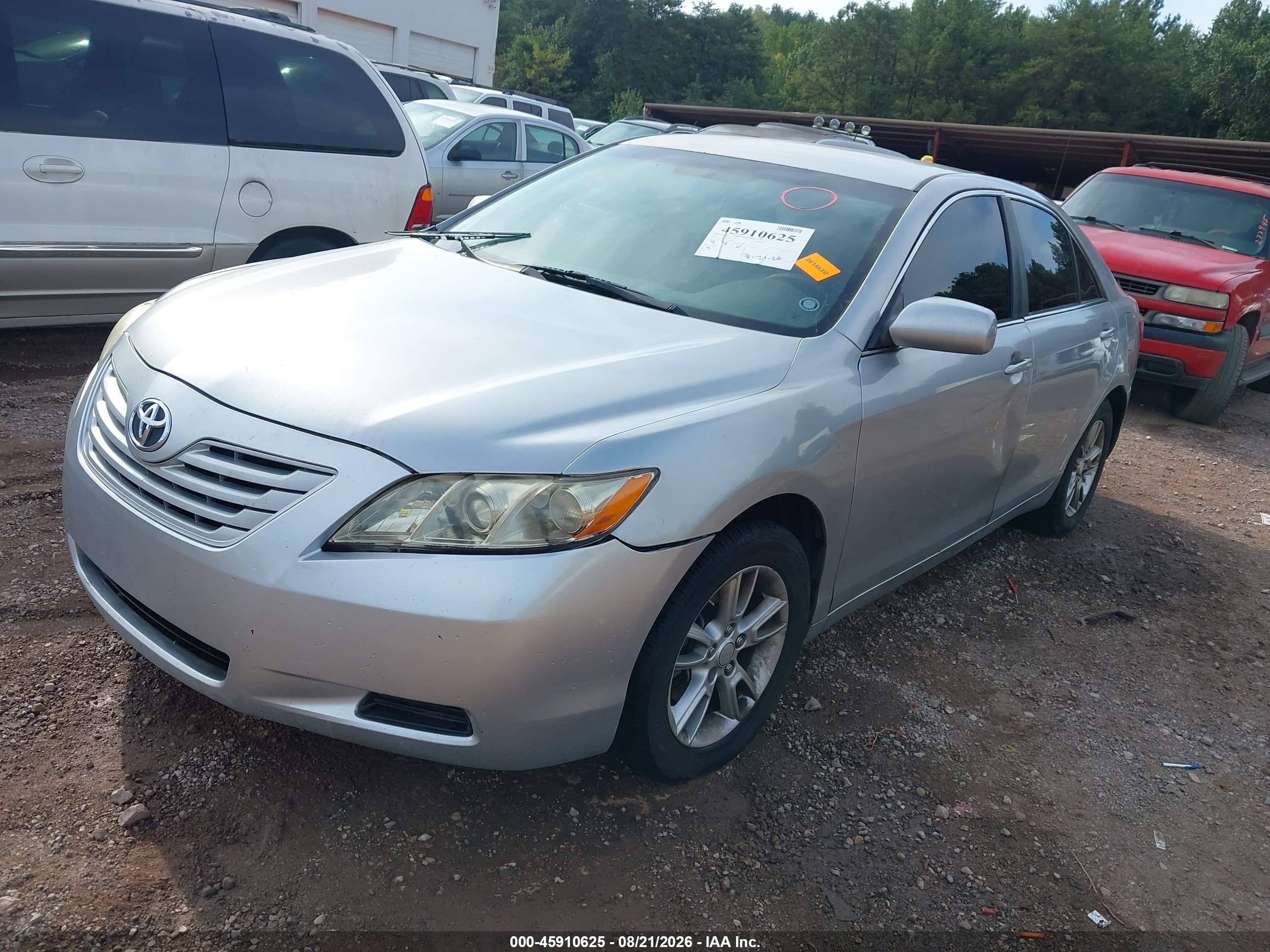 2007 Toyota Camry Le Silver vin: 4T1BE46K07U618895