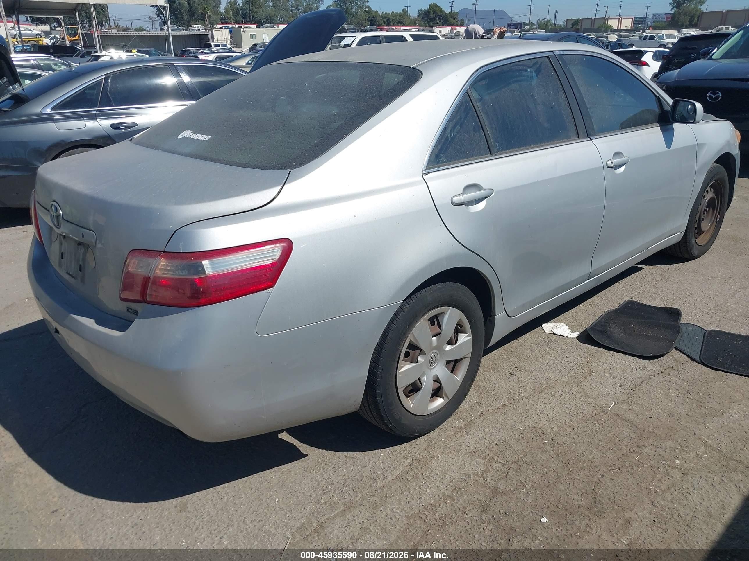 2007 Toyota Camry Ce Серебряный vin: 4T1BE46K07U639455