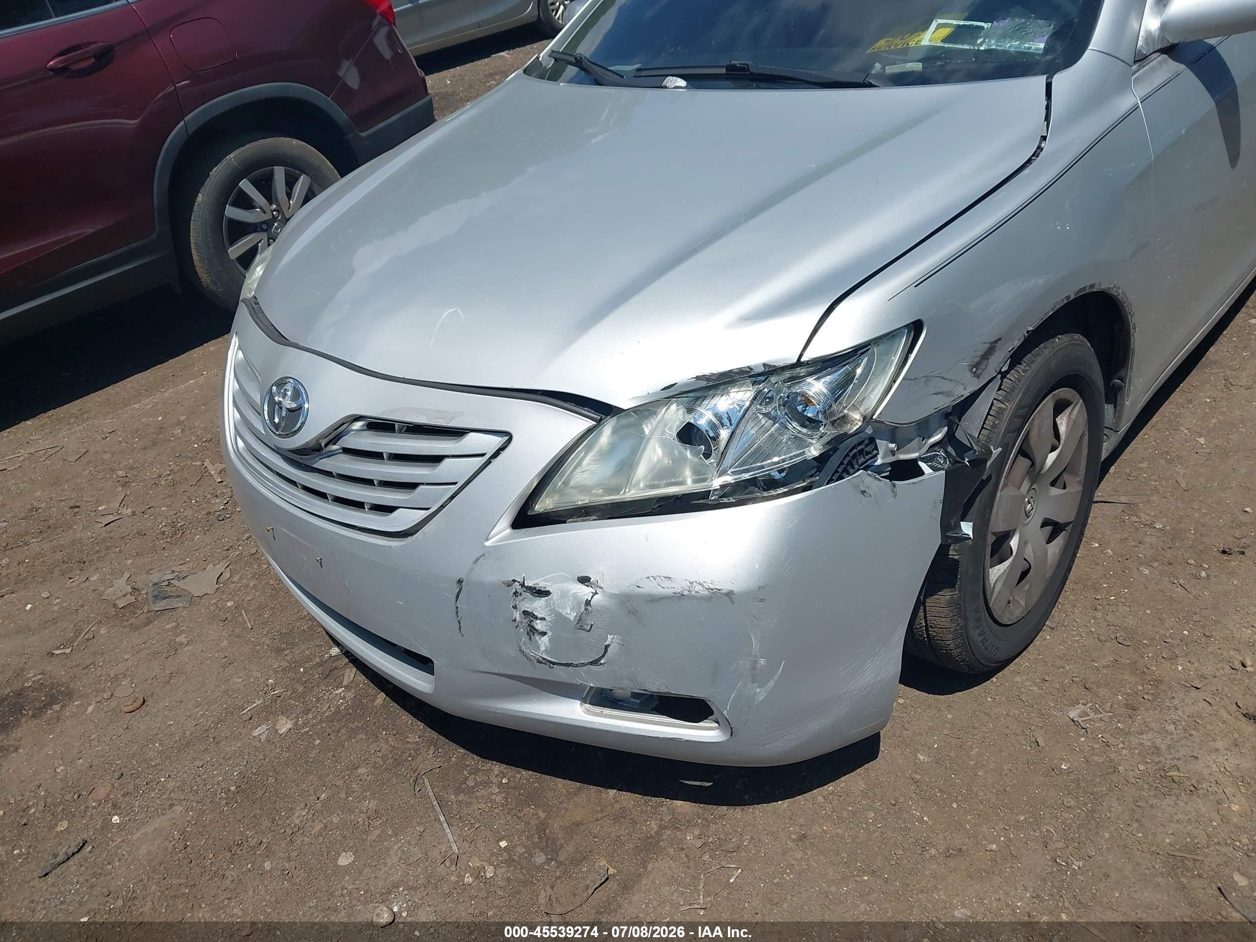 2007 Toyota Camry Ce Silver vin: 4T1BE46K07U654618