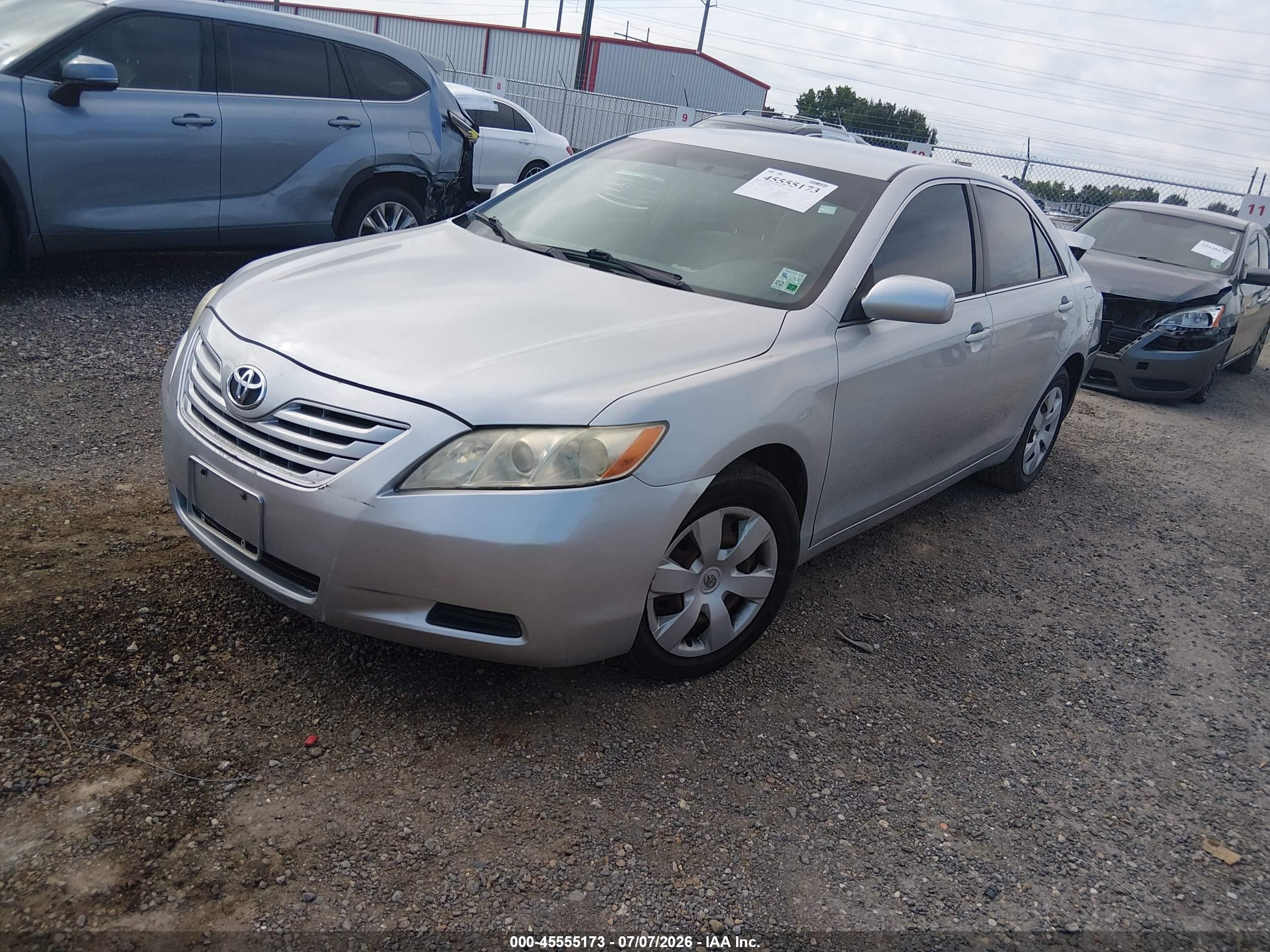 2007 Toyota Camry Le Серебряный vin: 4T1BE46K07U655123