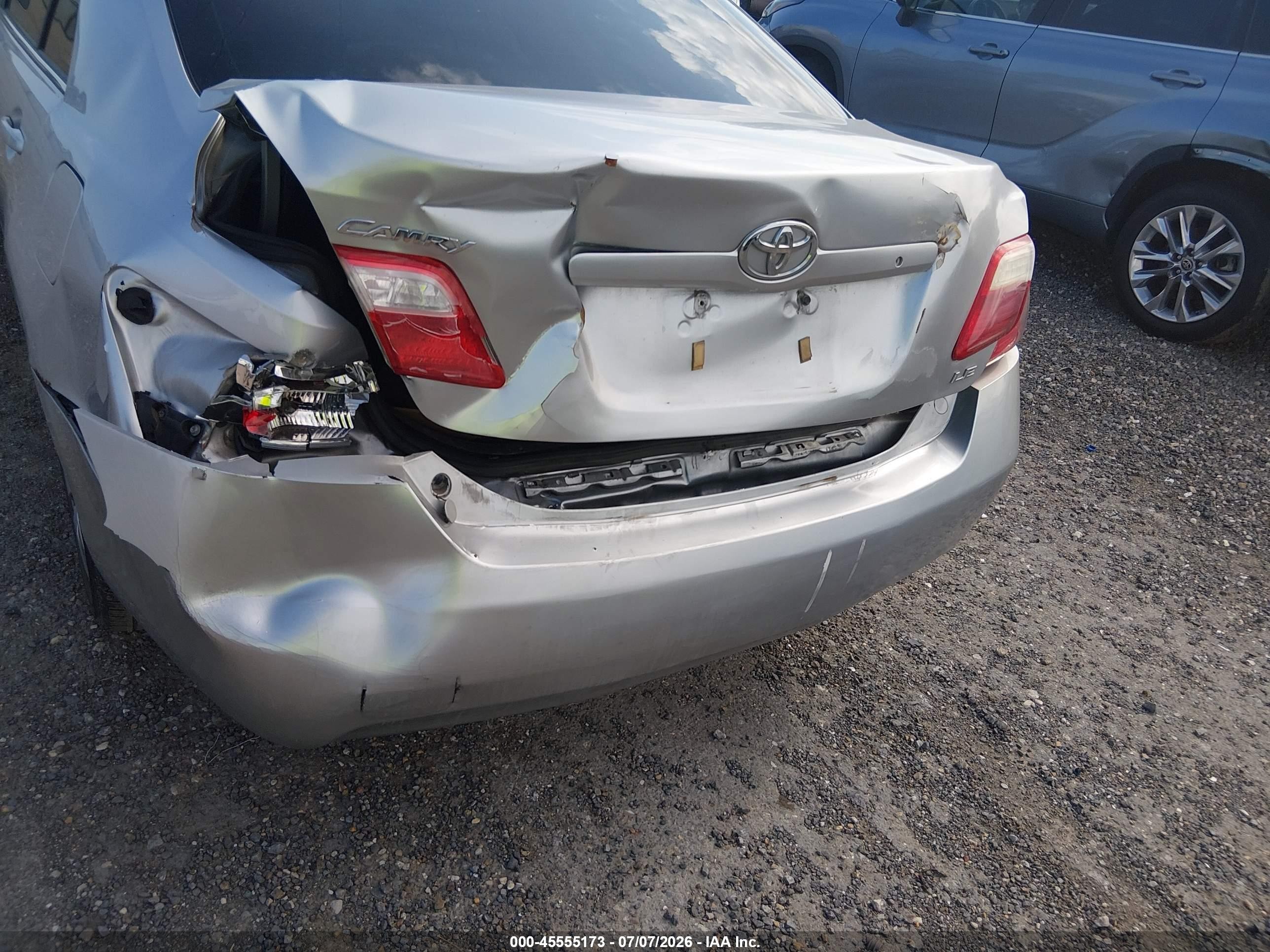 2007 Toyota Camry Le Серебряный vin: 4T1BE46K07U655123