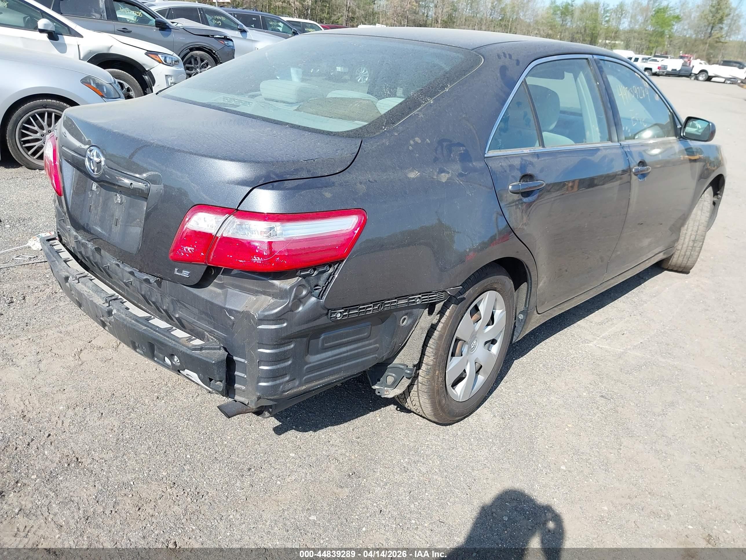 2007 Toyota Camry Ce/le/xle/se Gray vin: 4T1BE46K07U676117