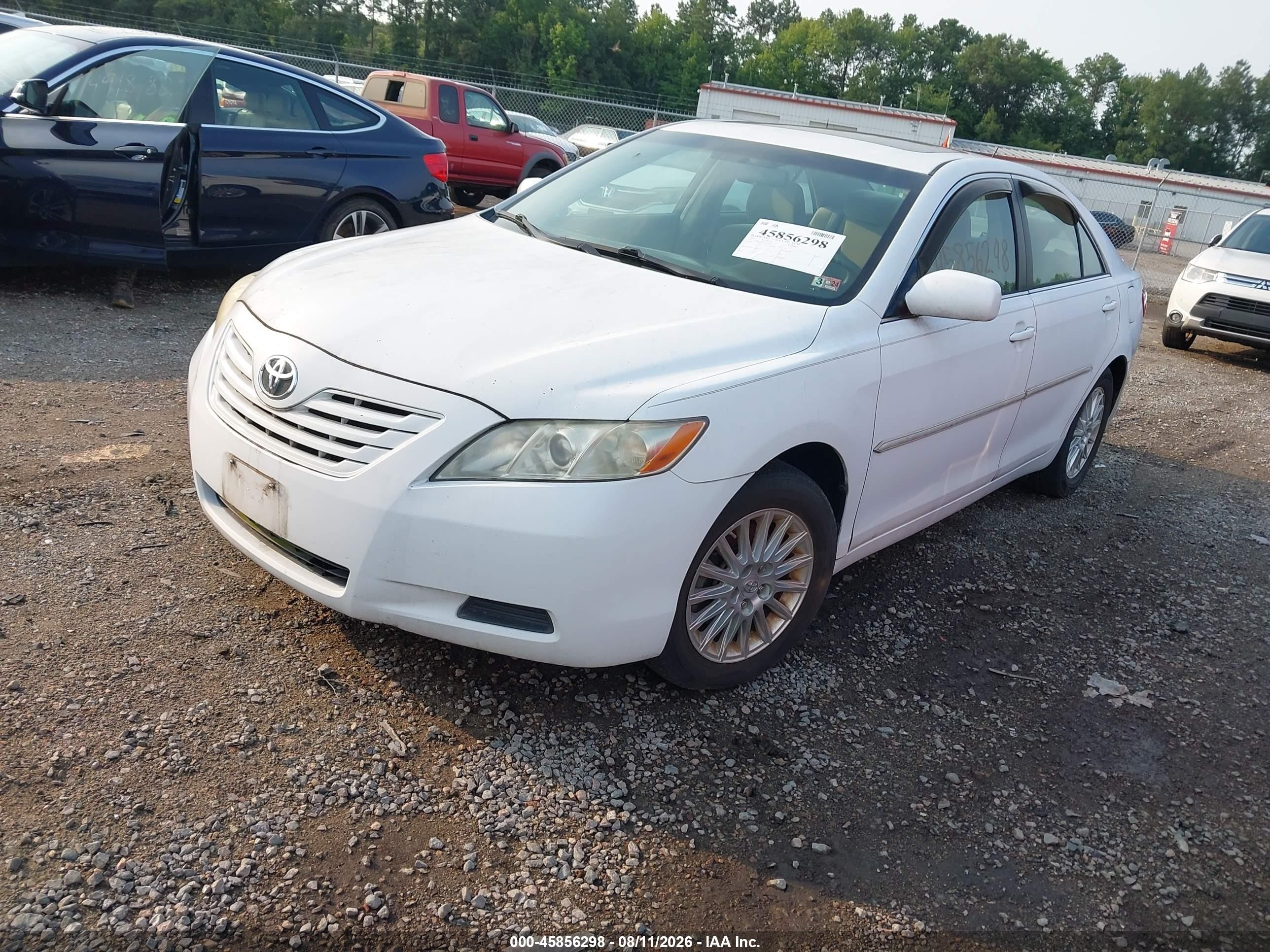 2007 Toyota Camry Le White vin: 4T1BE46K07U712078