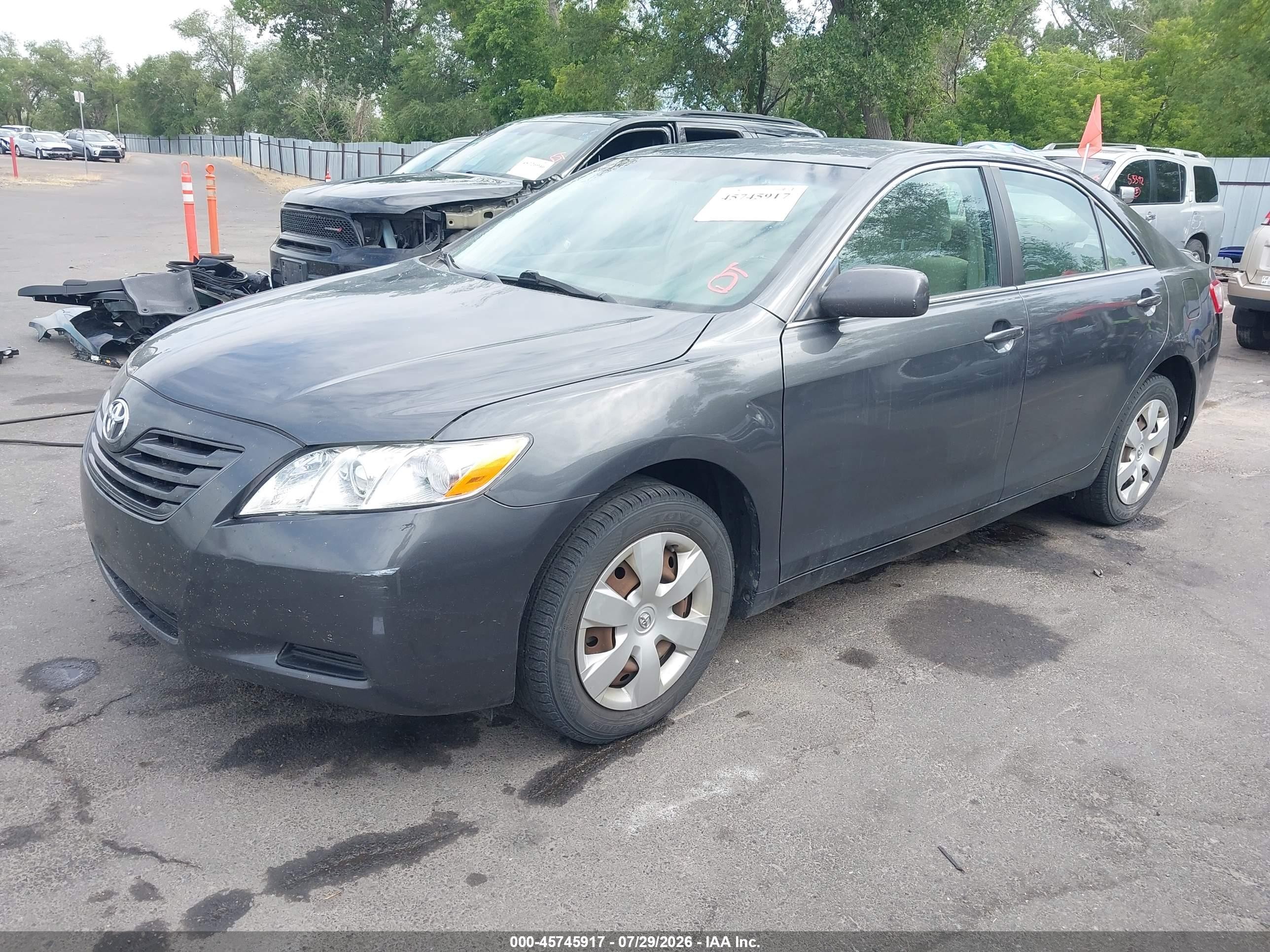 2008 Toyota Camry Le Серый vin: 4T1BE46K08U199366
