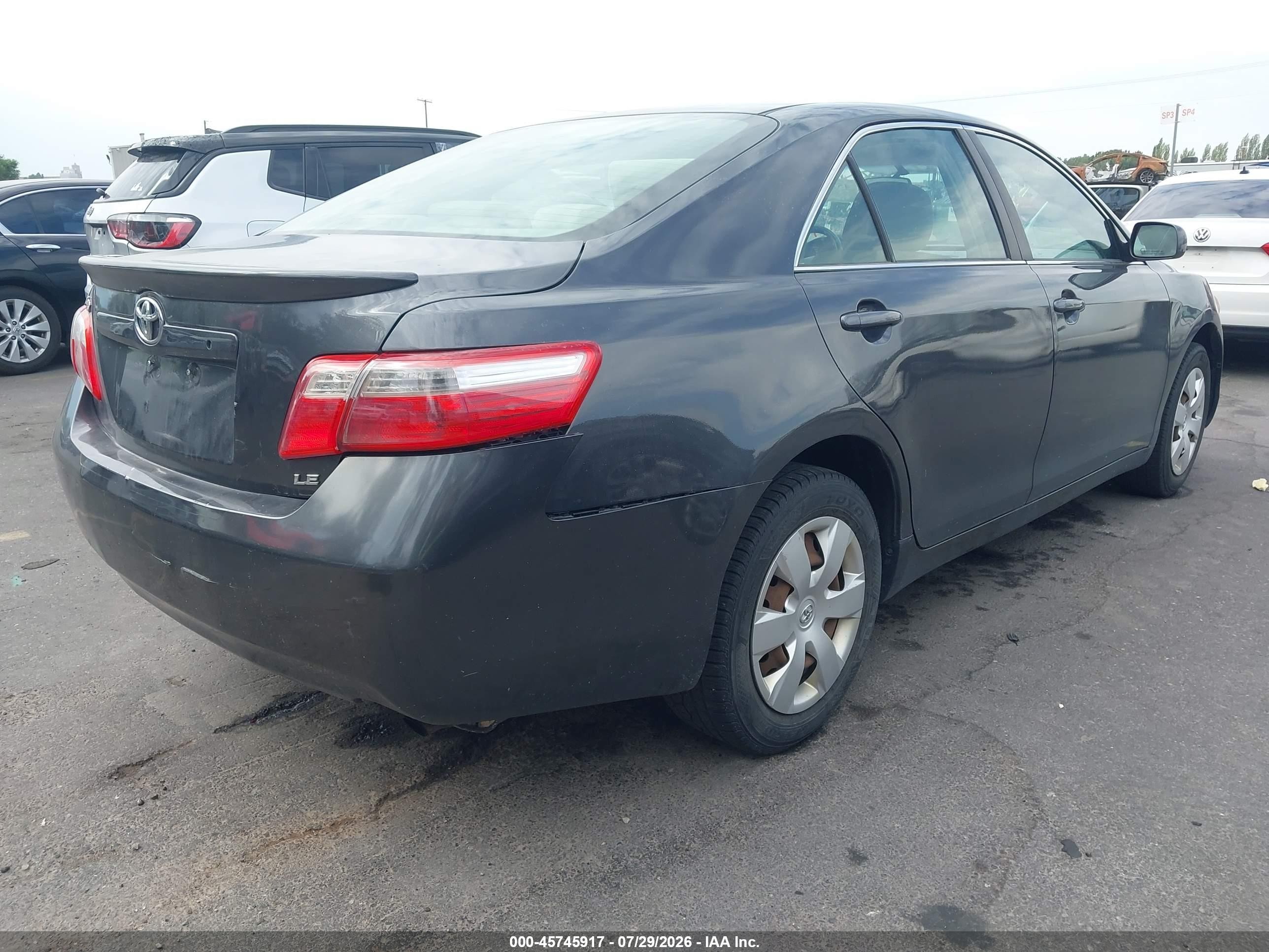 2008 Toyota Camry Le Серый vin: 4T1BE46K08U199366