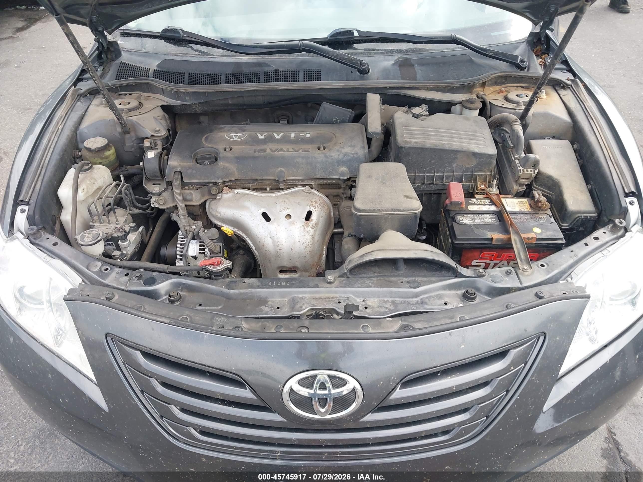 2008 Toyota Camry Le Серый vin: 4T1BE46K08U199366