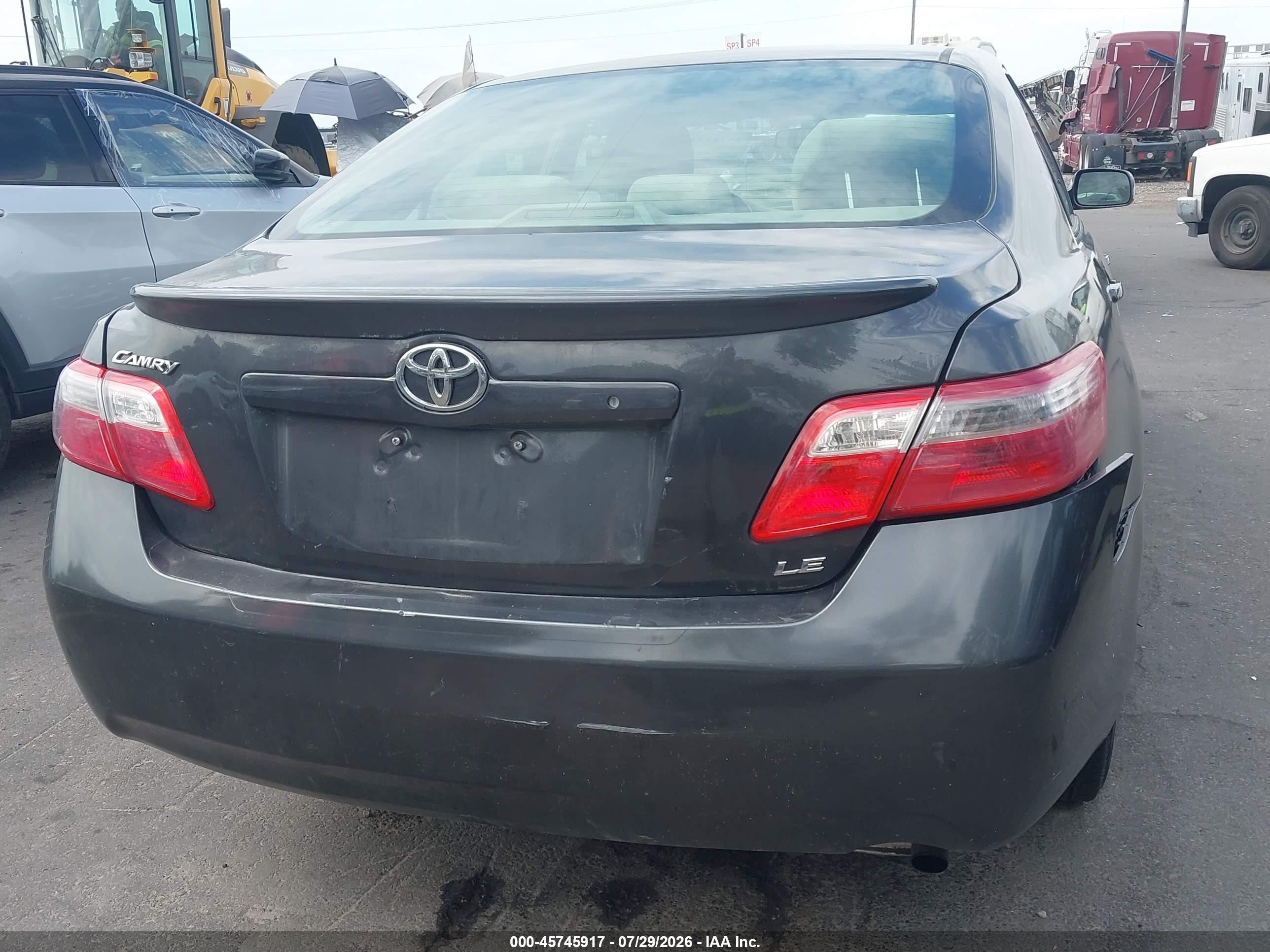 2008 Toyota Camry Le Серый vin: 4T1BE46K08U199366