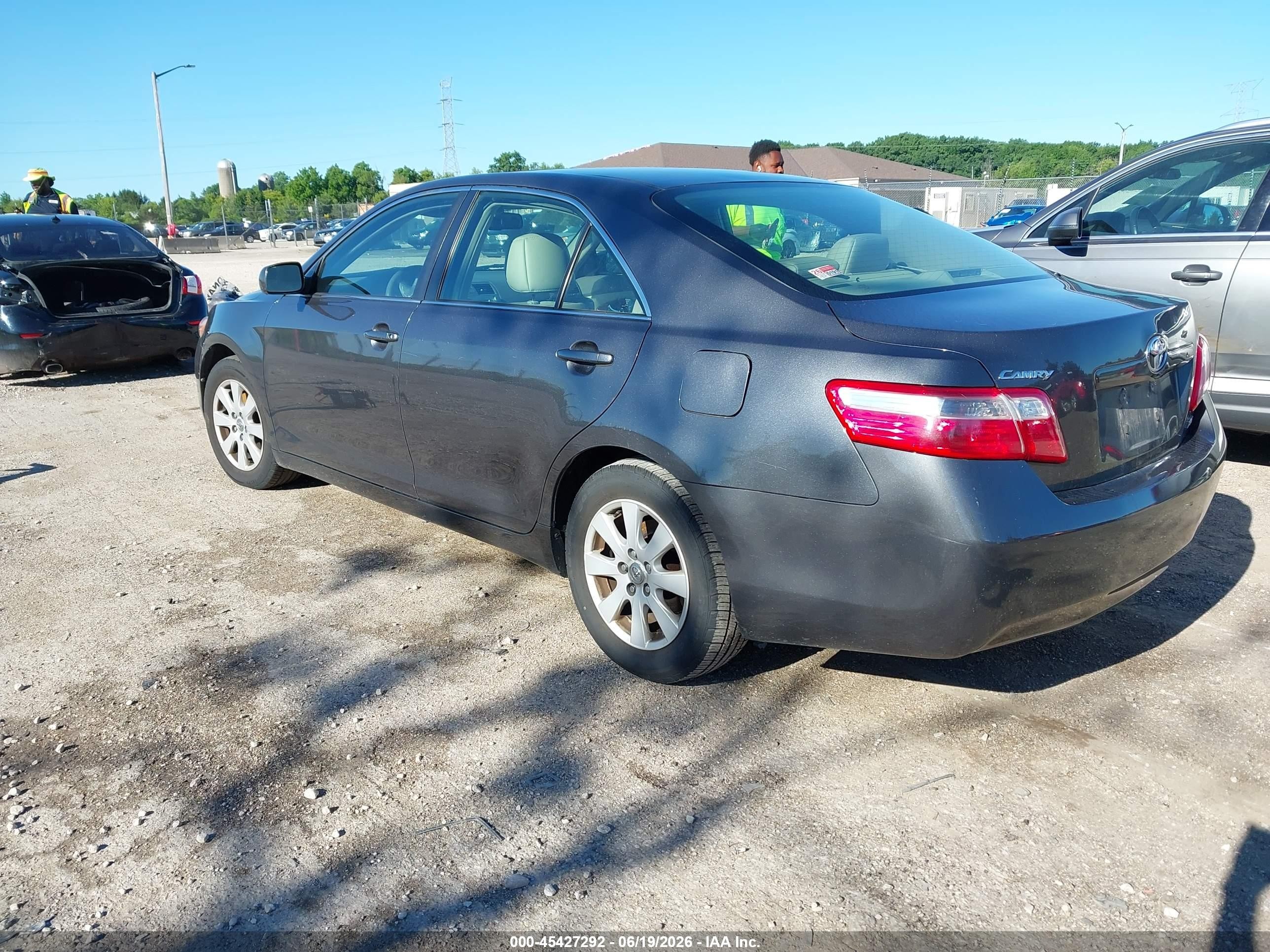 2008 Toyota Camry Xle Серый vin: 4T1BE46K08U207840