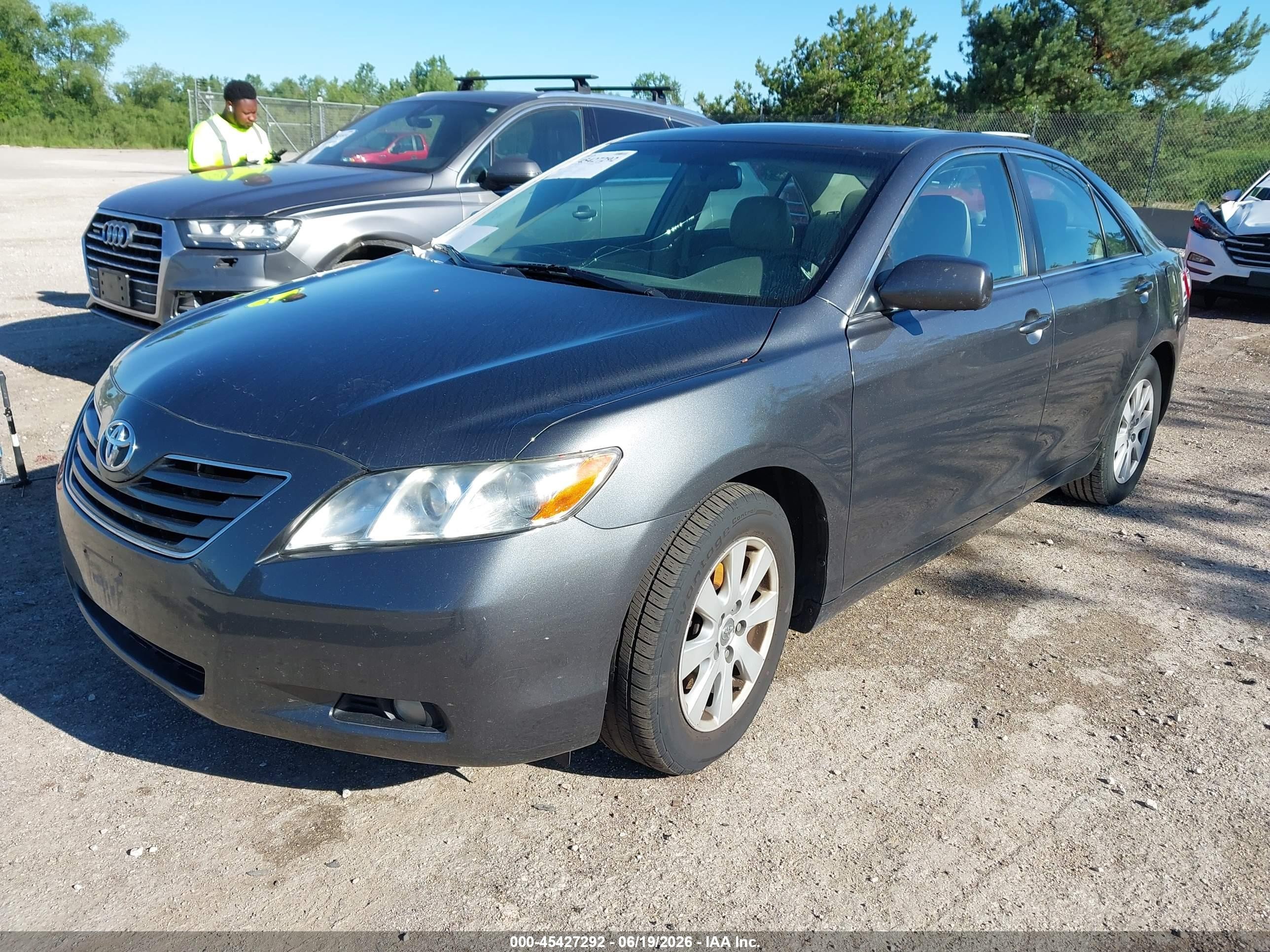 2008 Toyota Camry Xle Серый vin: 4T1BE46K08U207840