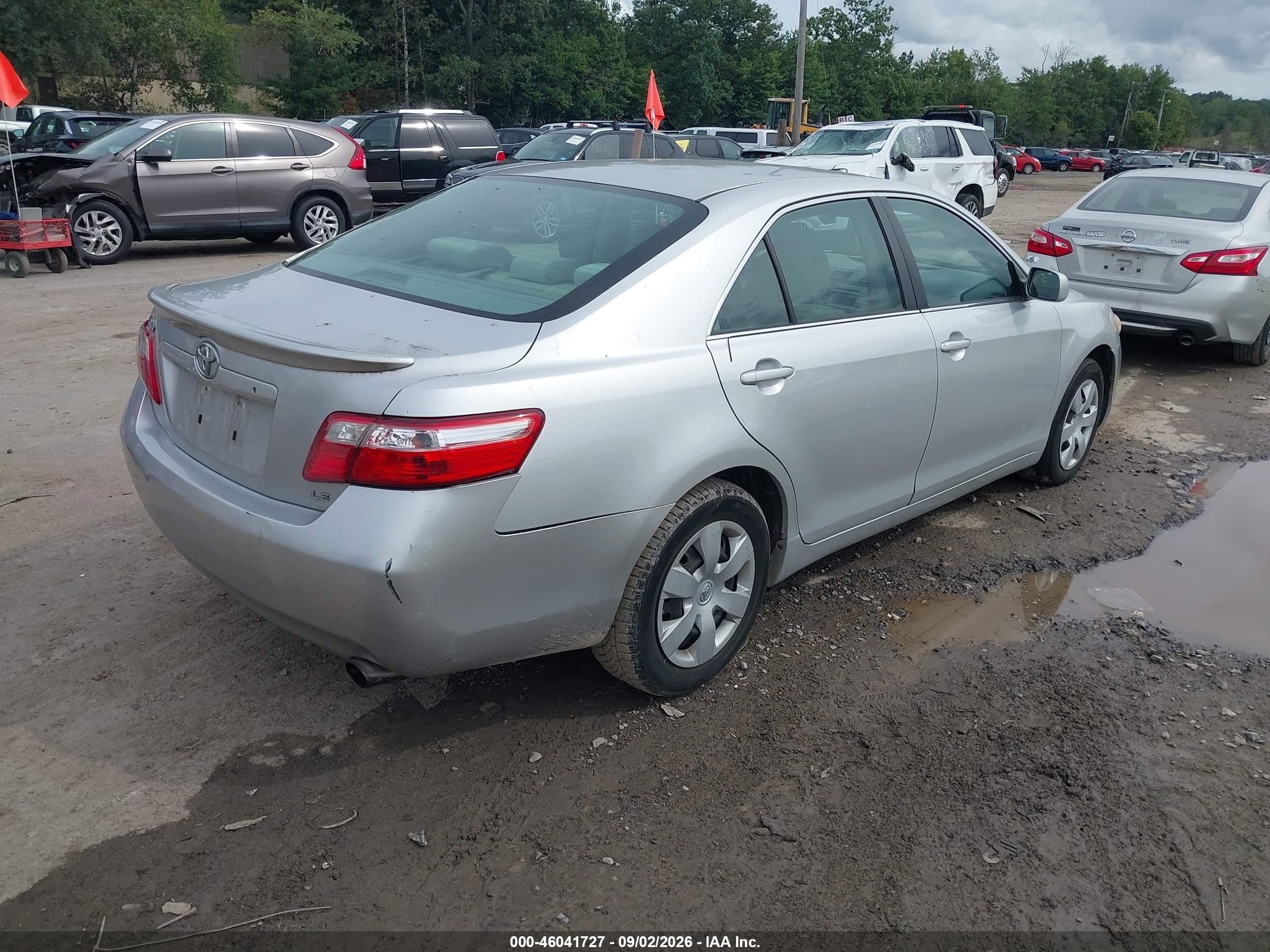 2008 Toyota Camry Le Silver vin: 4T1BE46K08U250722