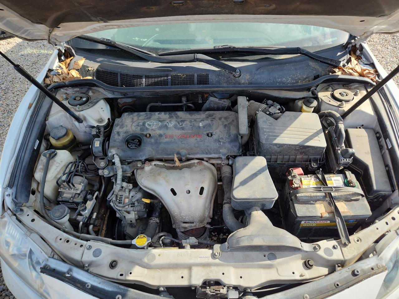 2008 Toyt Camry White vin: 4T1BE46K08U762822