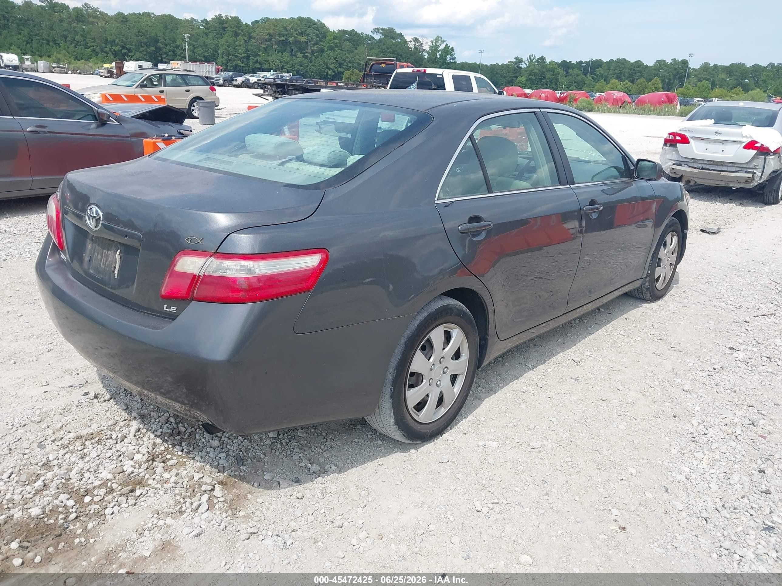 2008 Toyota Camry Le Gray vin: 4T1BE46K08U787929