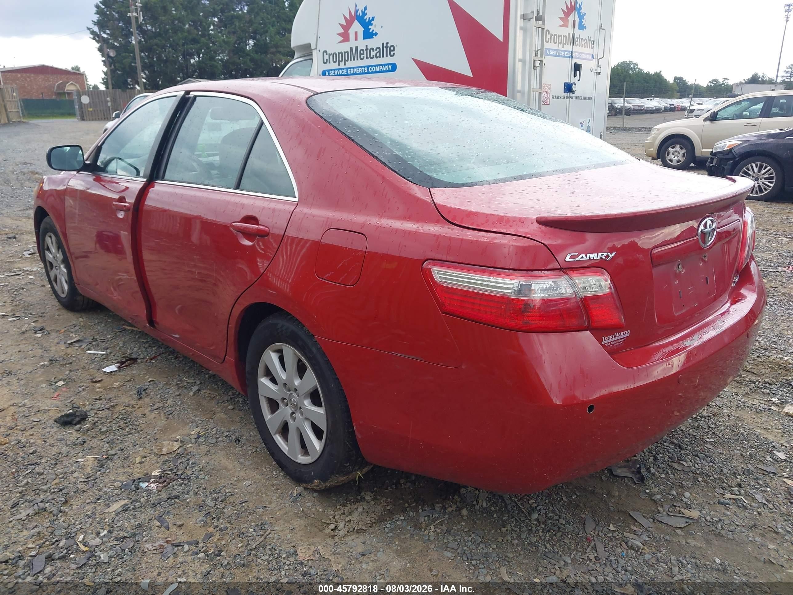 2009 Toyota Camry Xle Red vin: 4T1BE46K09U354984