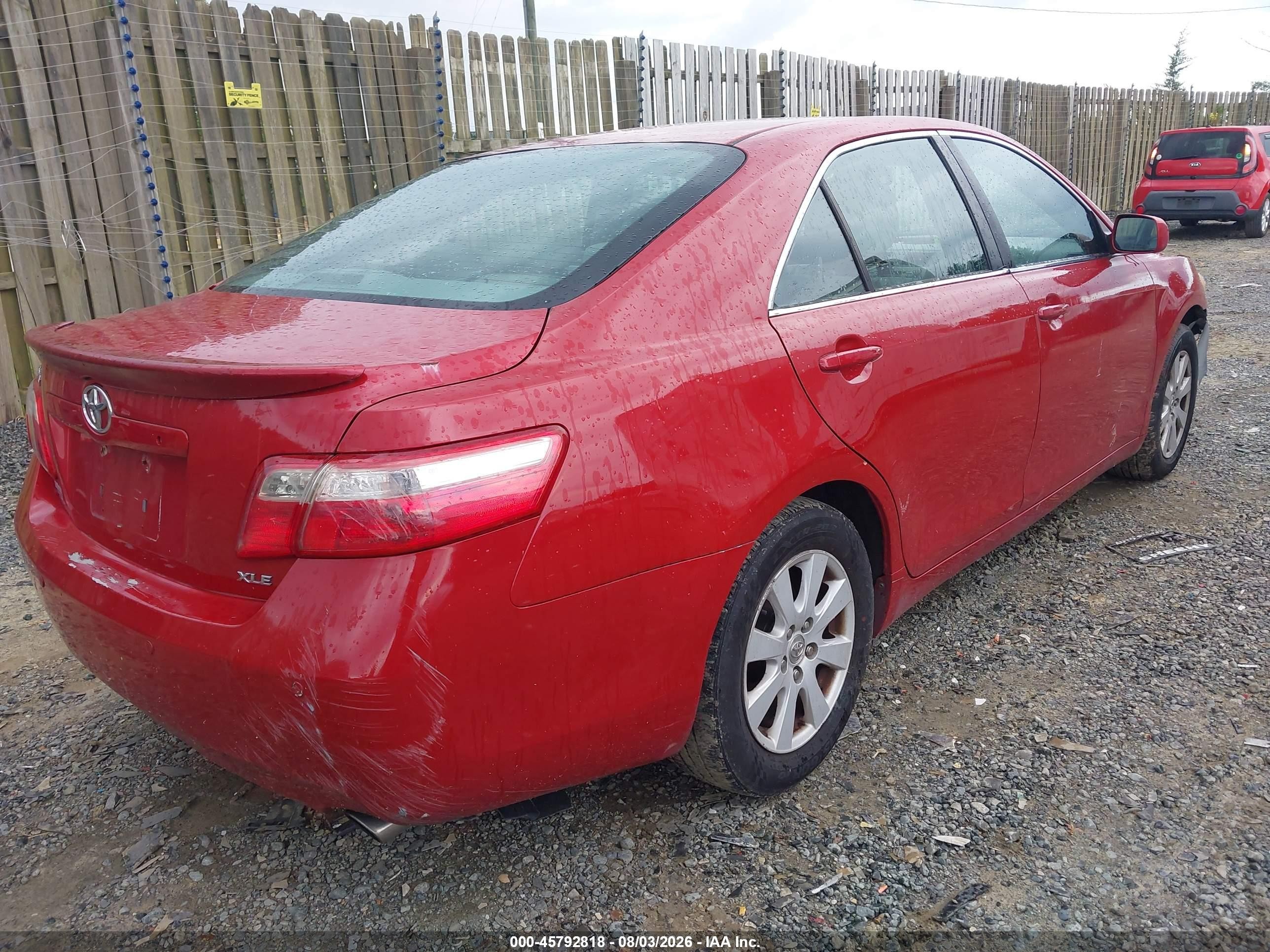 2009 Toyota Camry Xle Red vin: 4T1BE46K09U354984