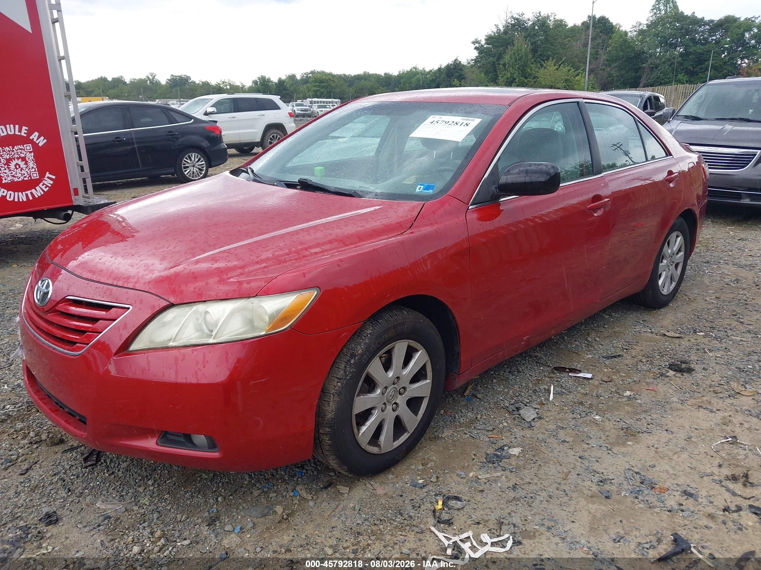 2009 Toyota Camry Xle Red vin: 4T1BE46K09U354984