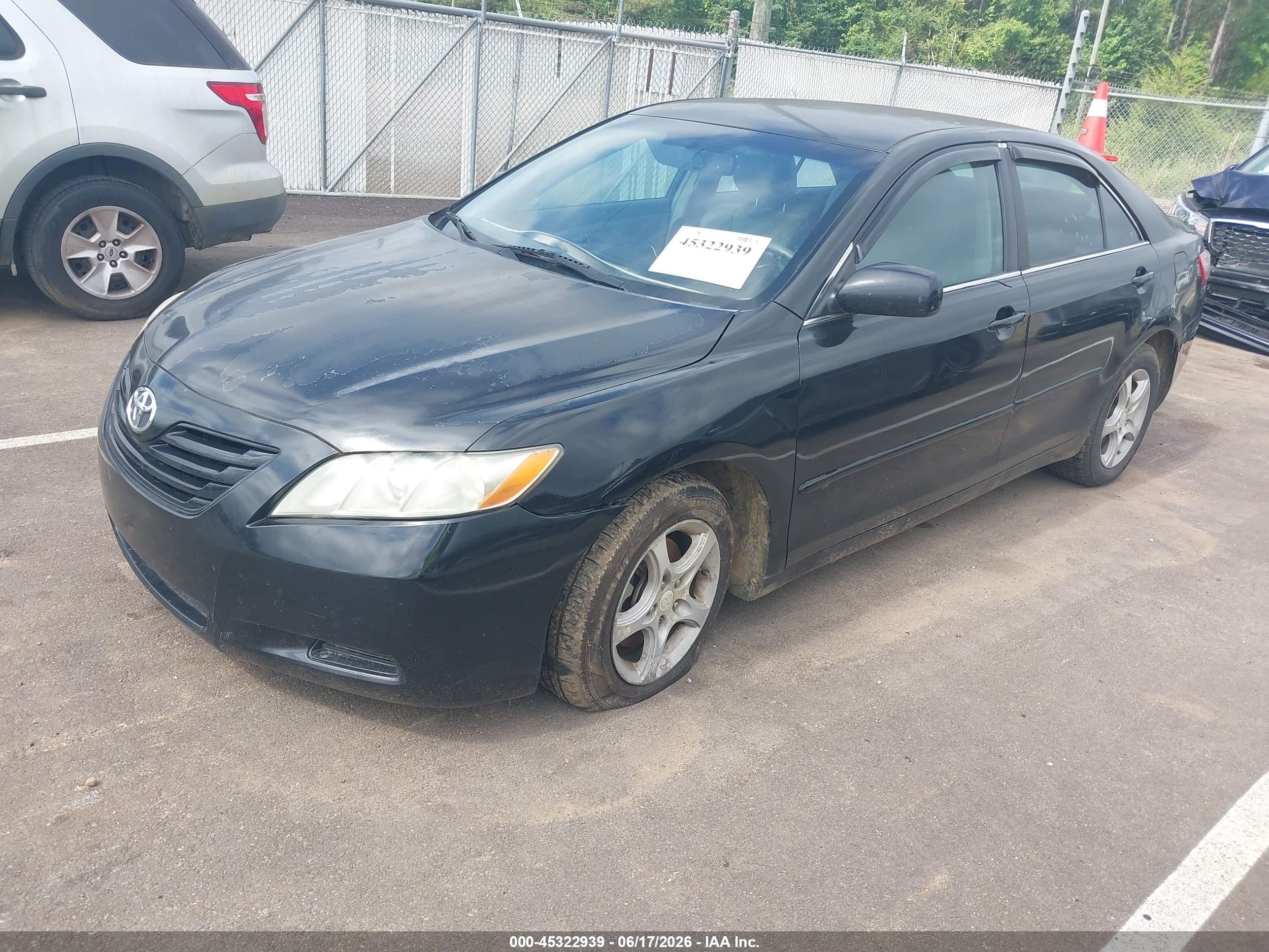 2009 Toyota Camry Le Black vin: 4T1BE46K09U392117