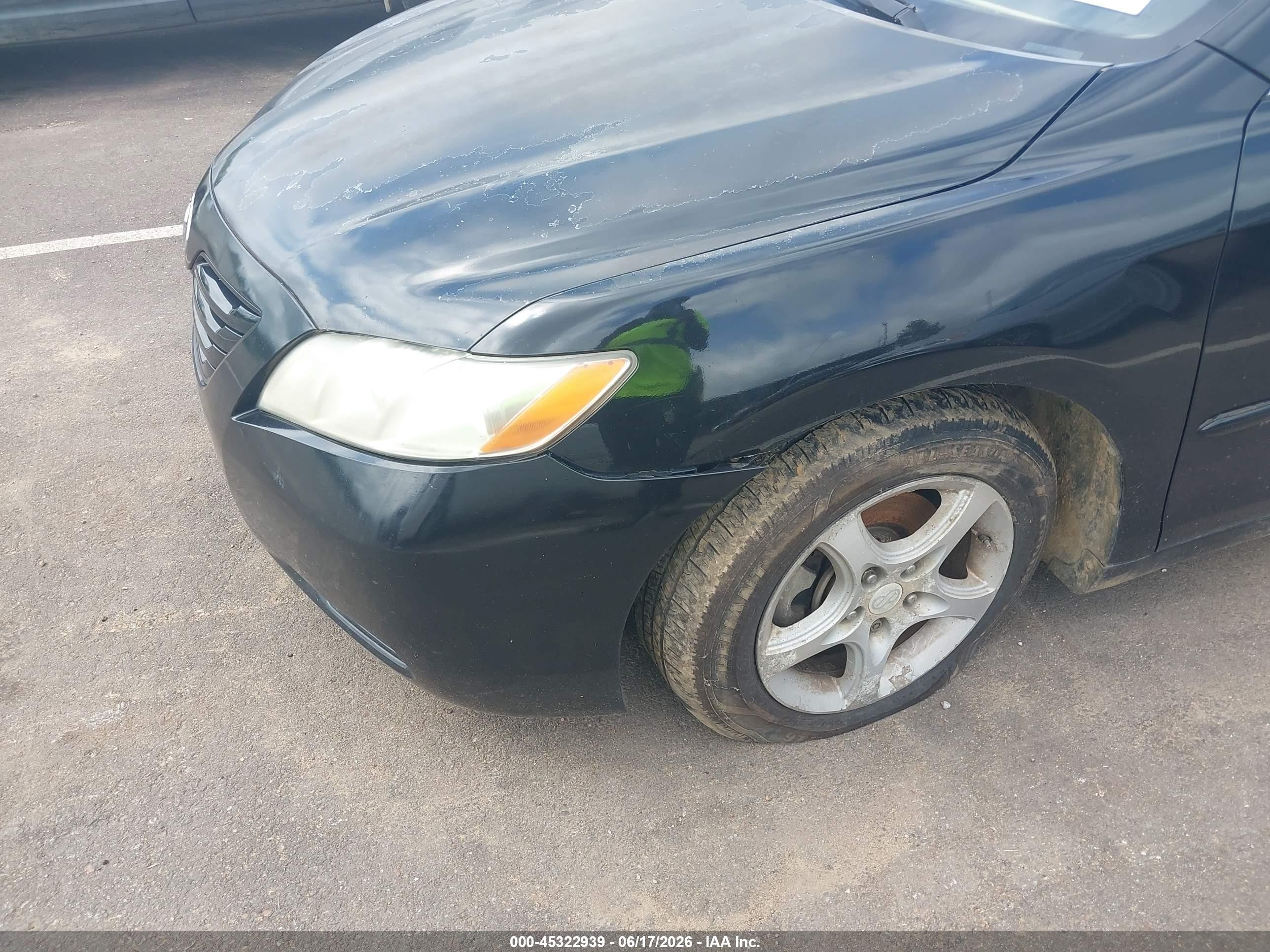 2009 Toyota Camry Le Black vin: 4T1BE46K09U392117