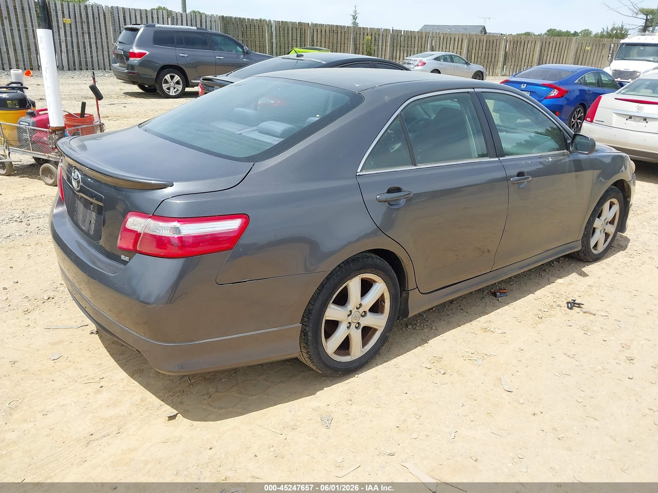 2009 Toyota Camry Se Gray vin: 4T1BE46K09U406517