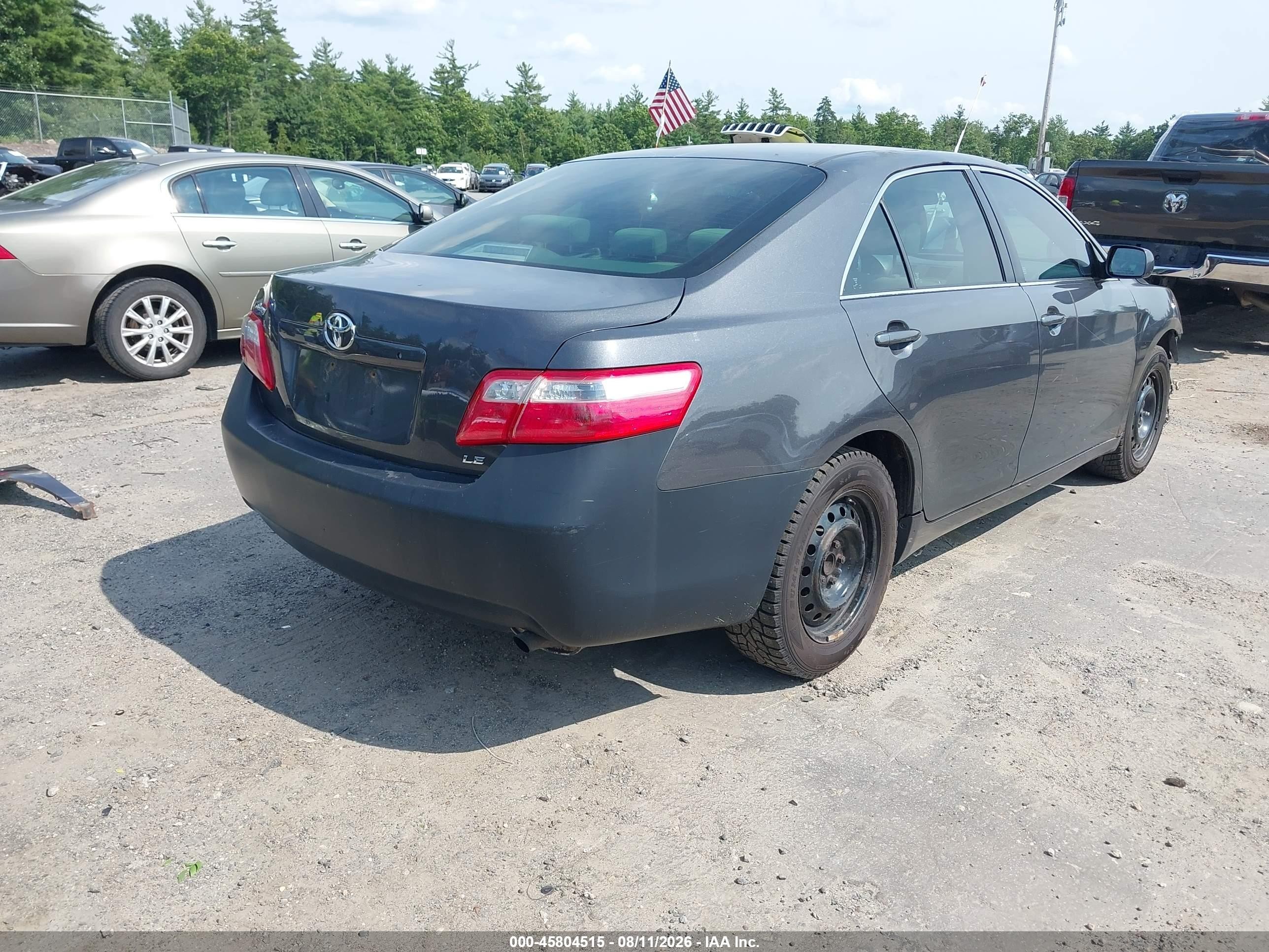 2009 Toyota Camry Le Gray vin: 4T1BE46K09U408641