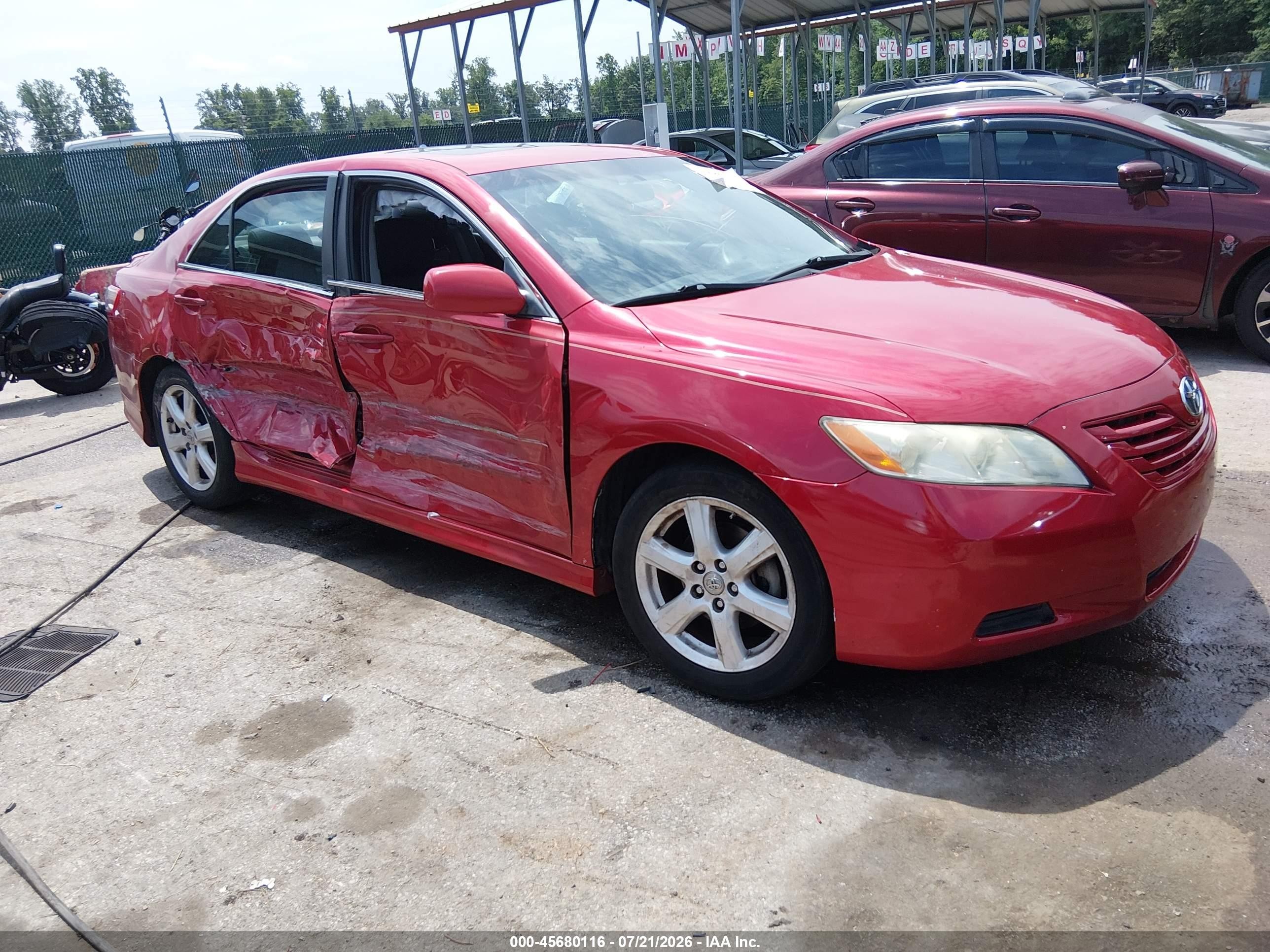 2009 Toyota Camry Se Red vin: 4T1BE46K09U409031