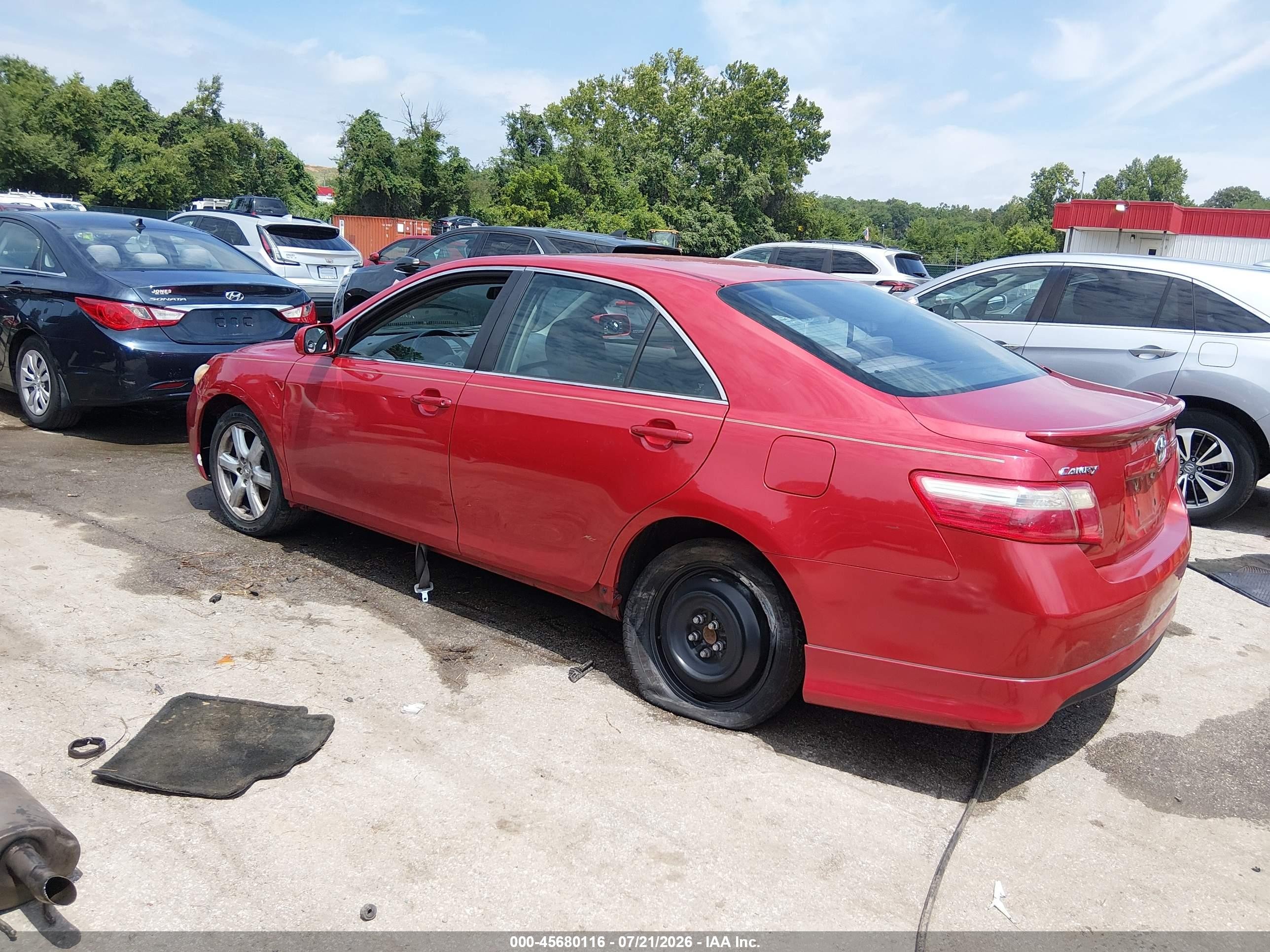 2009 Toyota Camry Se Red vin: 4T1BE46K09U409031