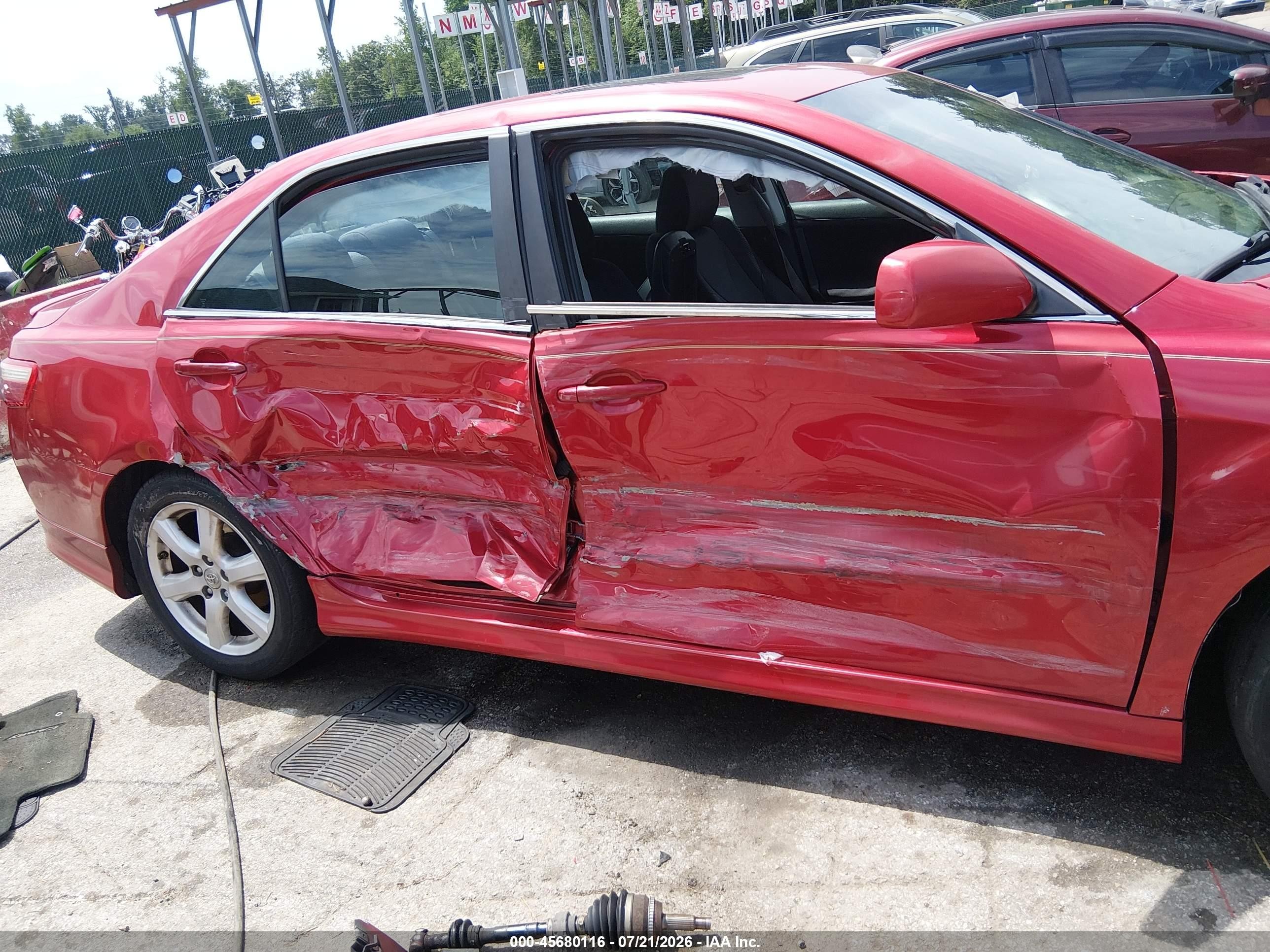 2009 Toyota Camry Se Red vin: 4T1BE46K09U409031