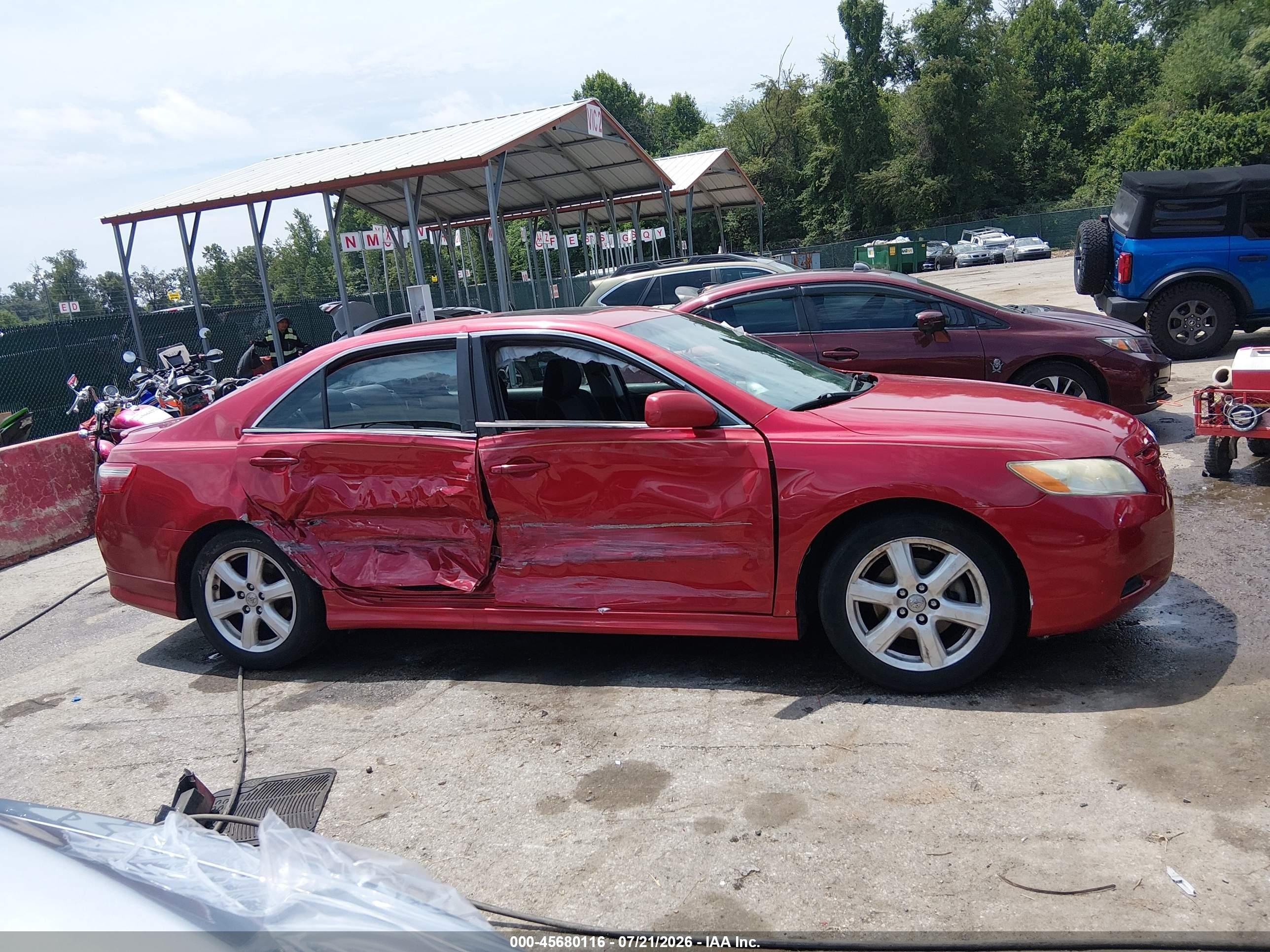2009 Toyota Camry Se Red vin: 4T1BE46K09U409031