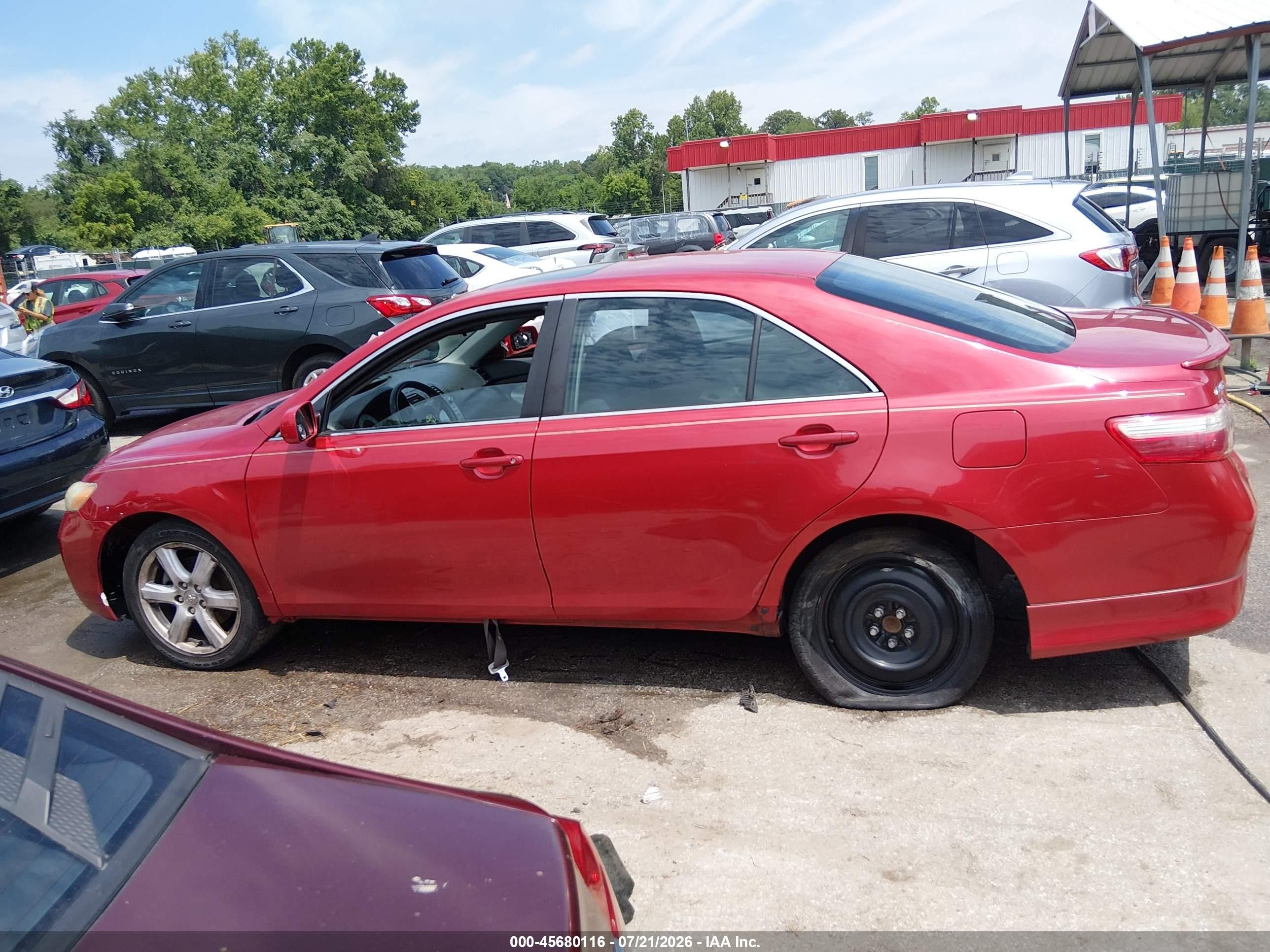 2009 Toyota Camry Se Red vin: 4T1BE46K09U409031