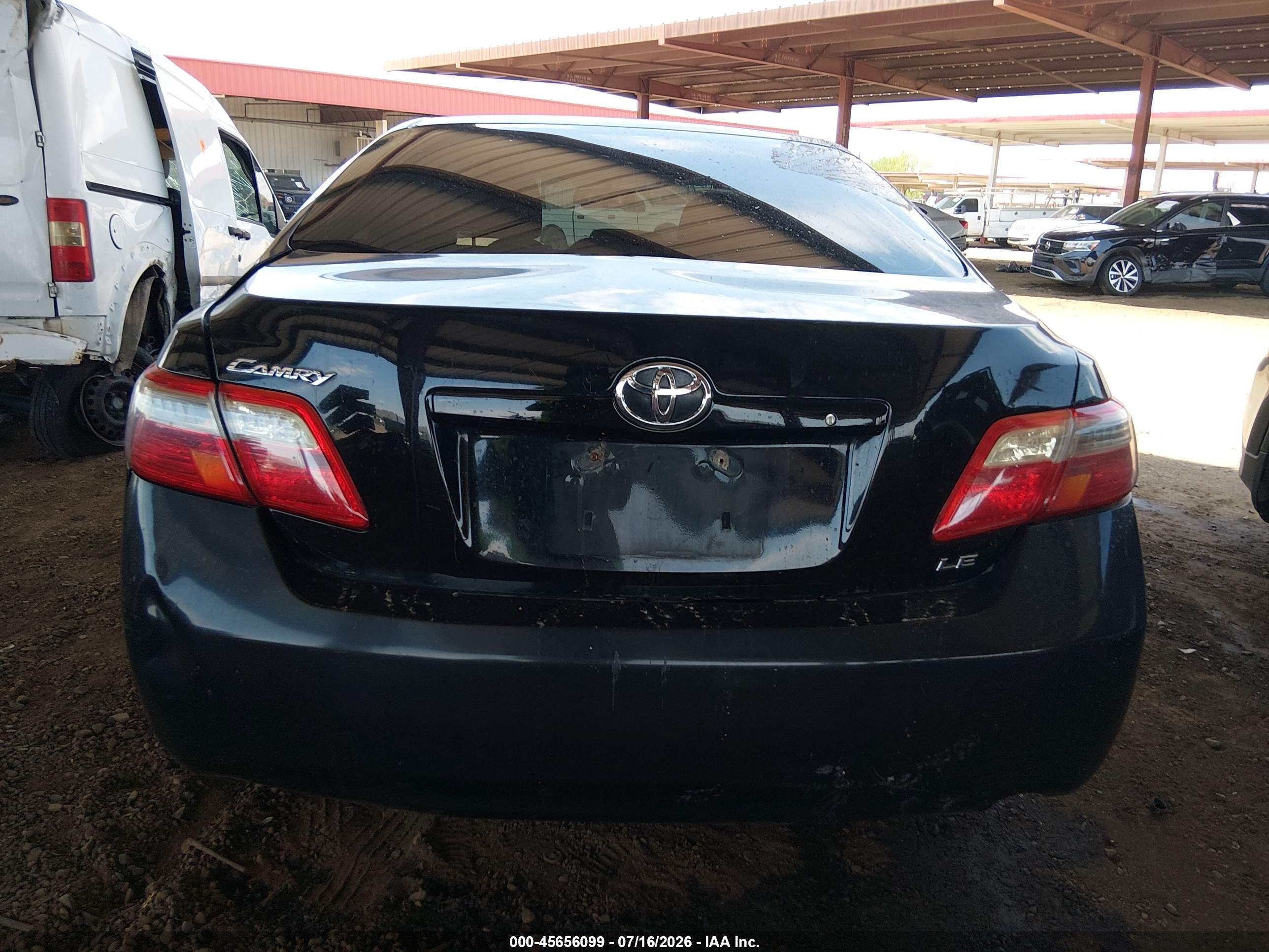 2009 Toyota Camry Le Black vin: 4T1BE46K09U410826