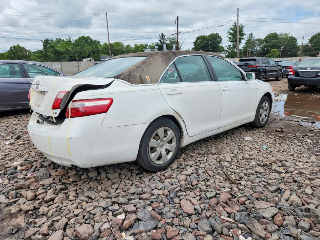 2009 Toyota Camry Le Белый vin: 4T1BE46K09U870164