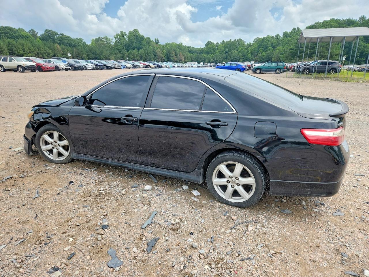 2007 Toyota Camry Se Black vin: 4T1BE46K17U005698
