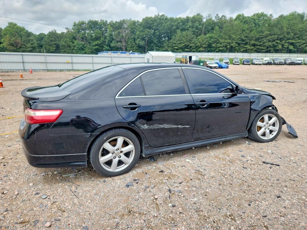2007 Toyota Camry Se Black vin: 4T1BE46K17U005698