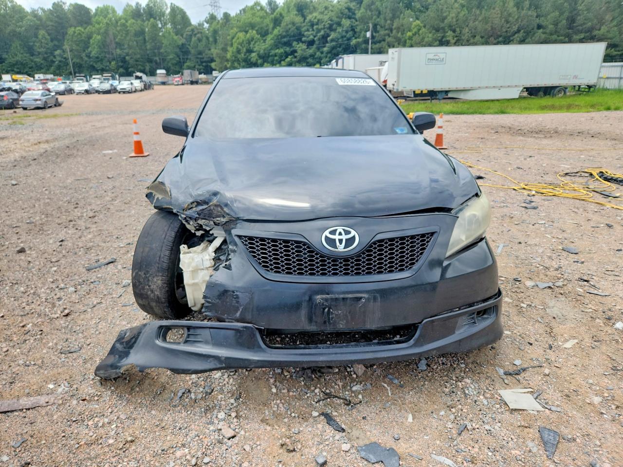 2007 Toyota Camry Se Black vin: 4T1BE46K17U005698