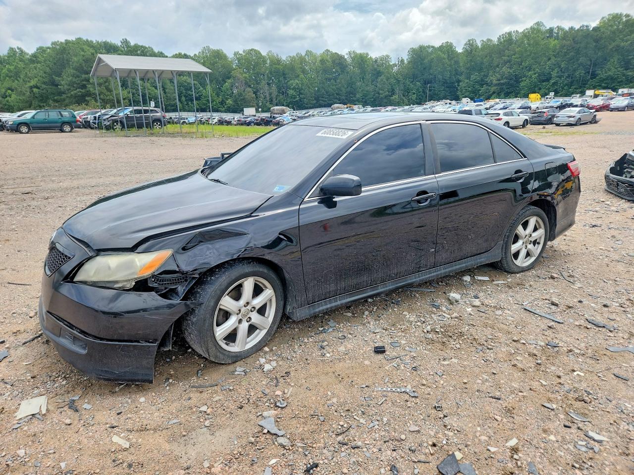 2007 Toyota Camry Se Black vin: 4T1BE46K17U005698