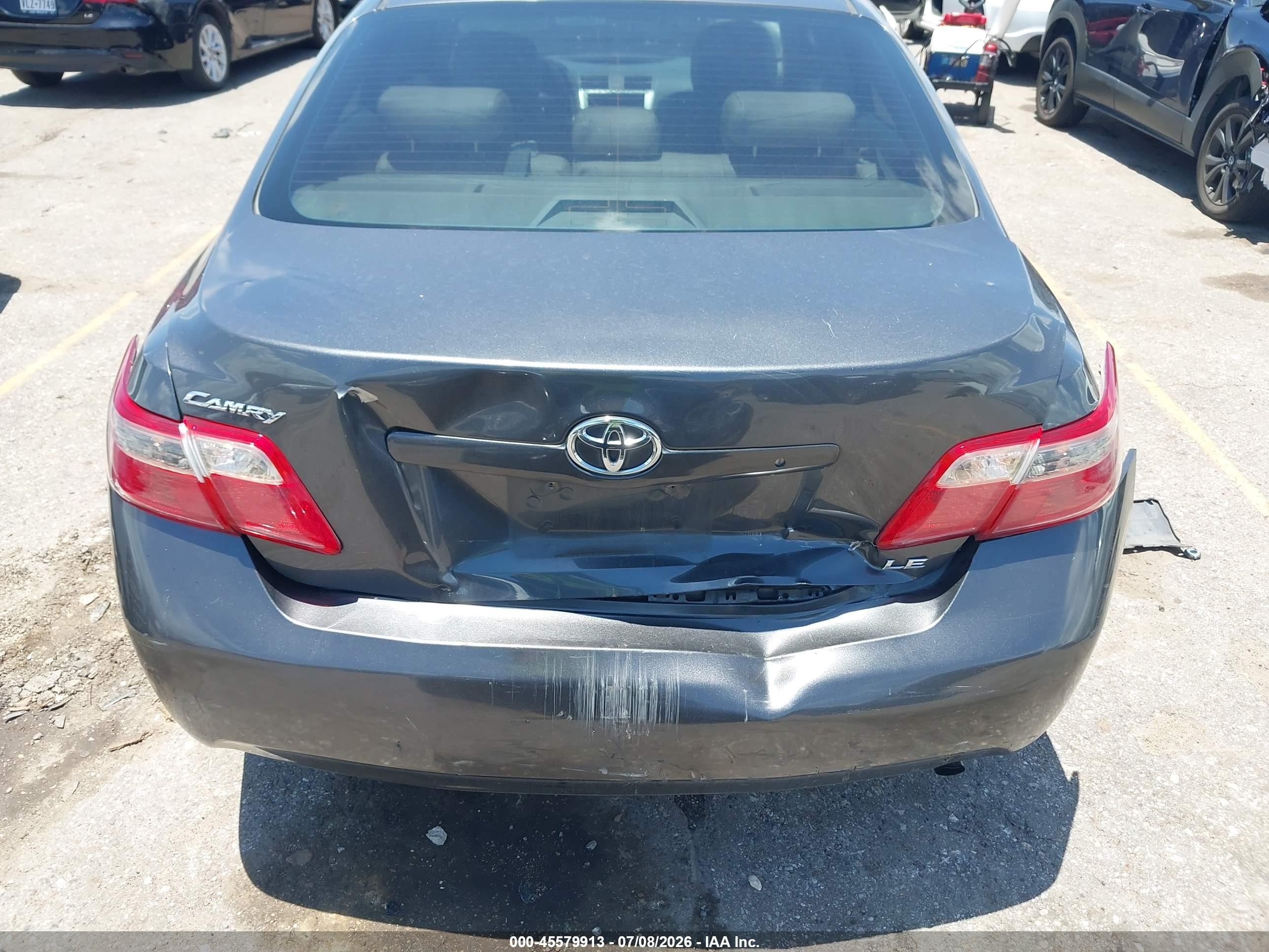 2007 Toyota Camry Le Серый vin: 4T1BE46K17U015437