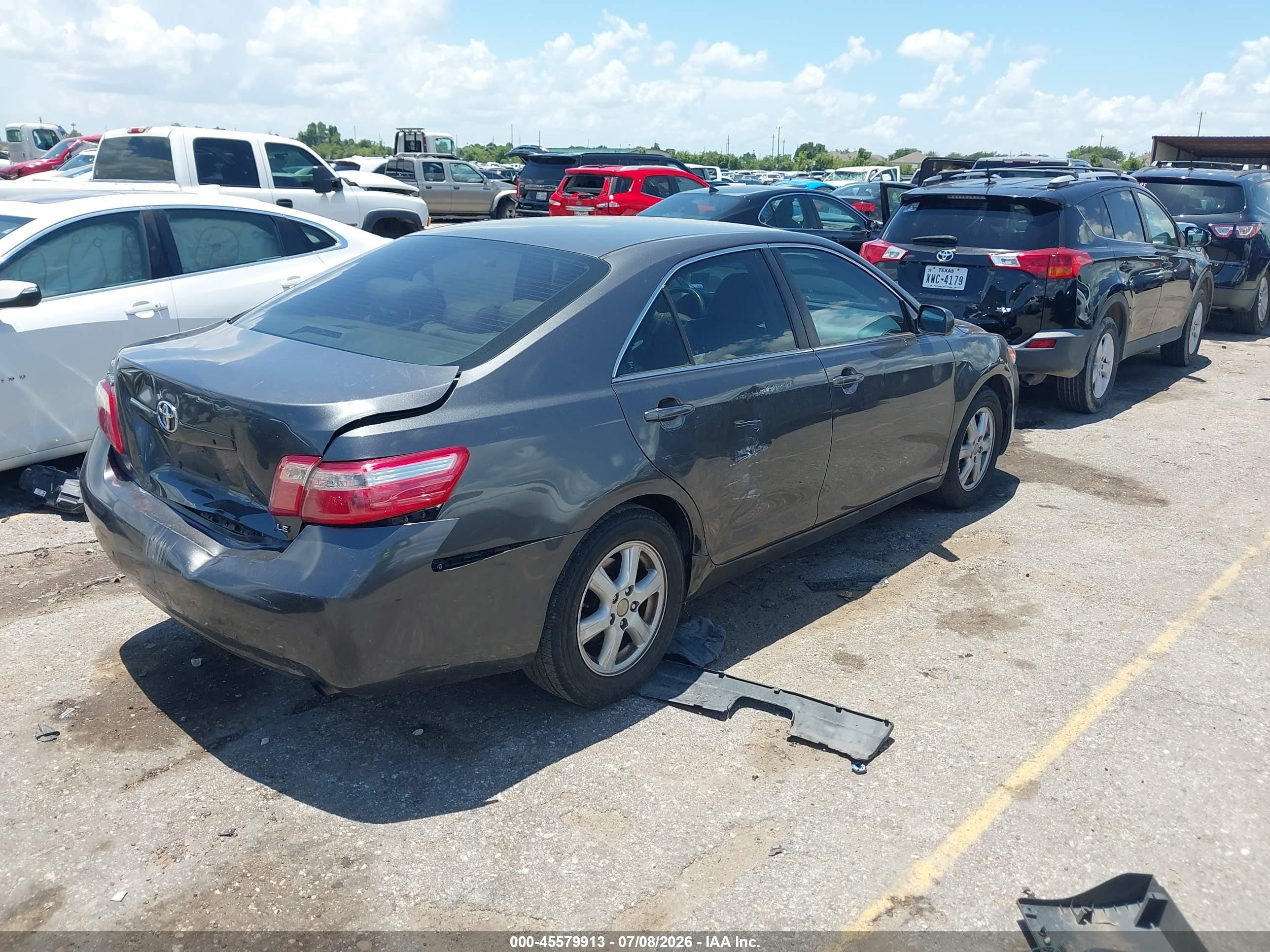 2007 Toyota Camry Le Серый vin: 4T1BE46K17U015437
