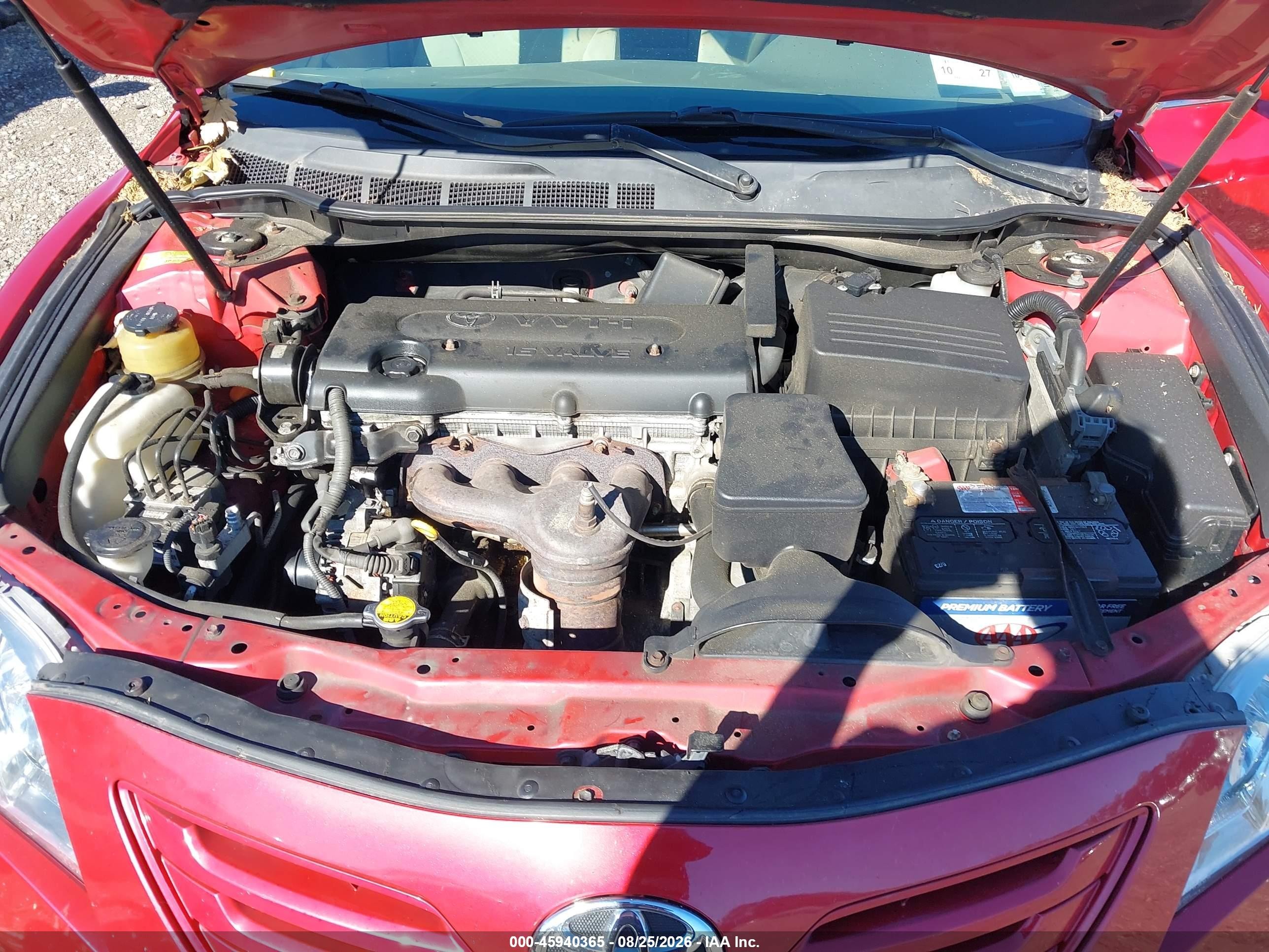 2007 Toyota Camry Le Red vin: 4T1BE46K17U049006