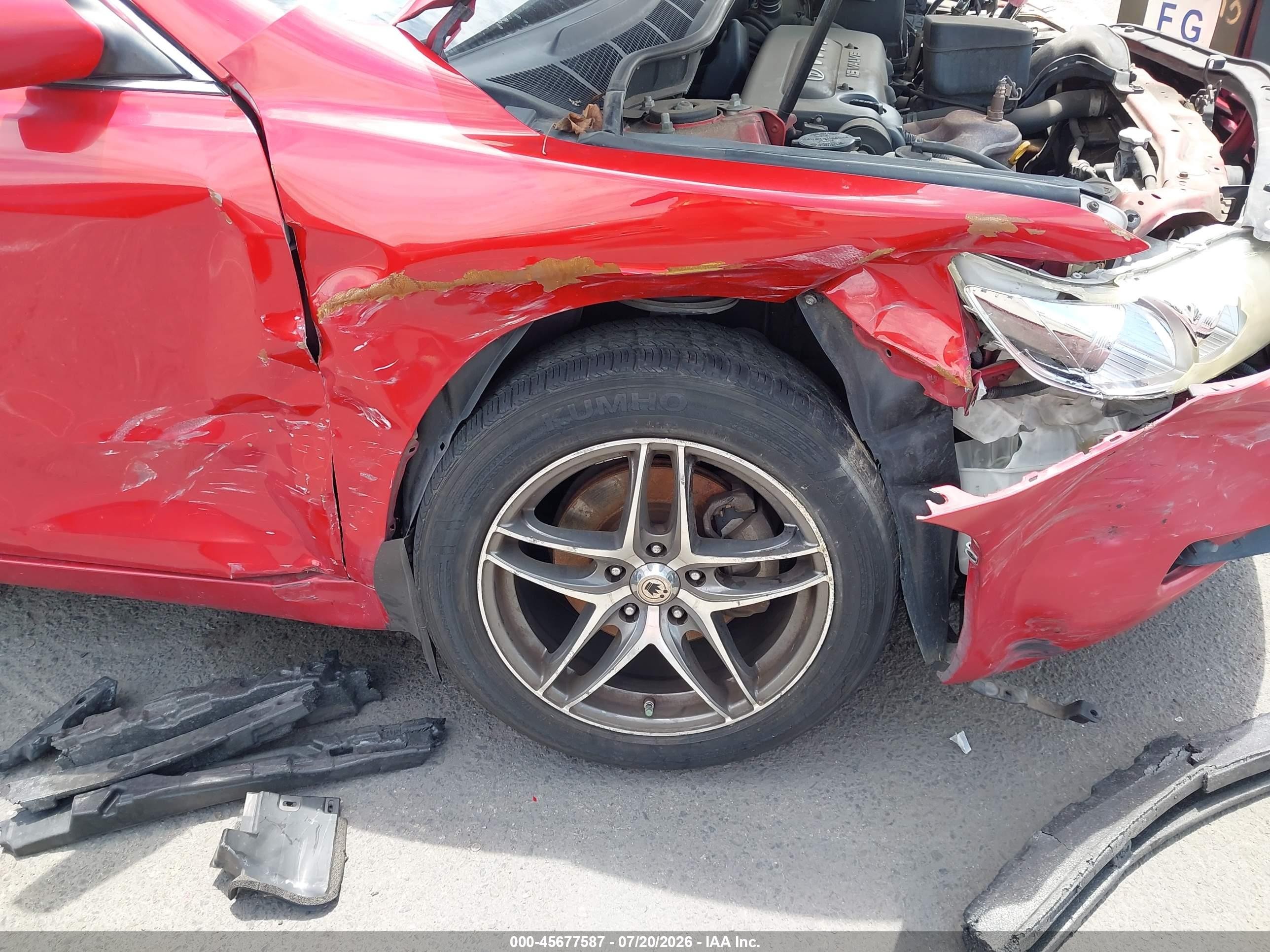 2007 Toyota Camry Le Red vin: 4T1BE46K17U076755