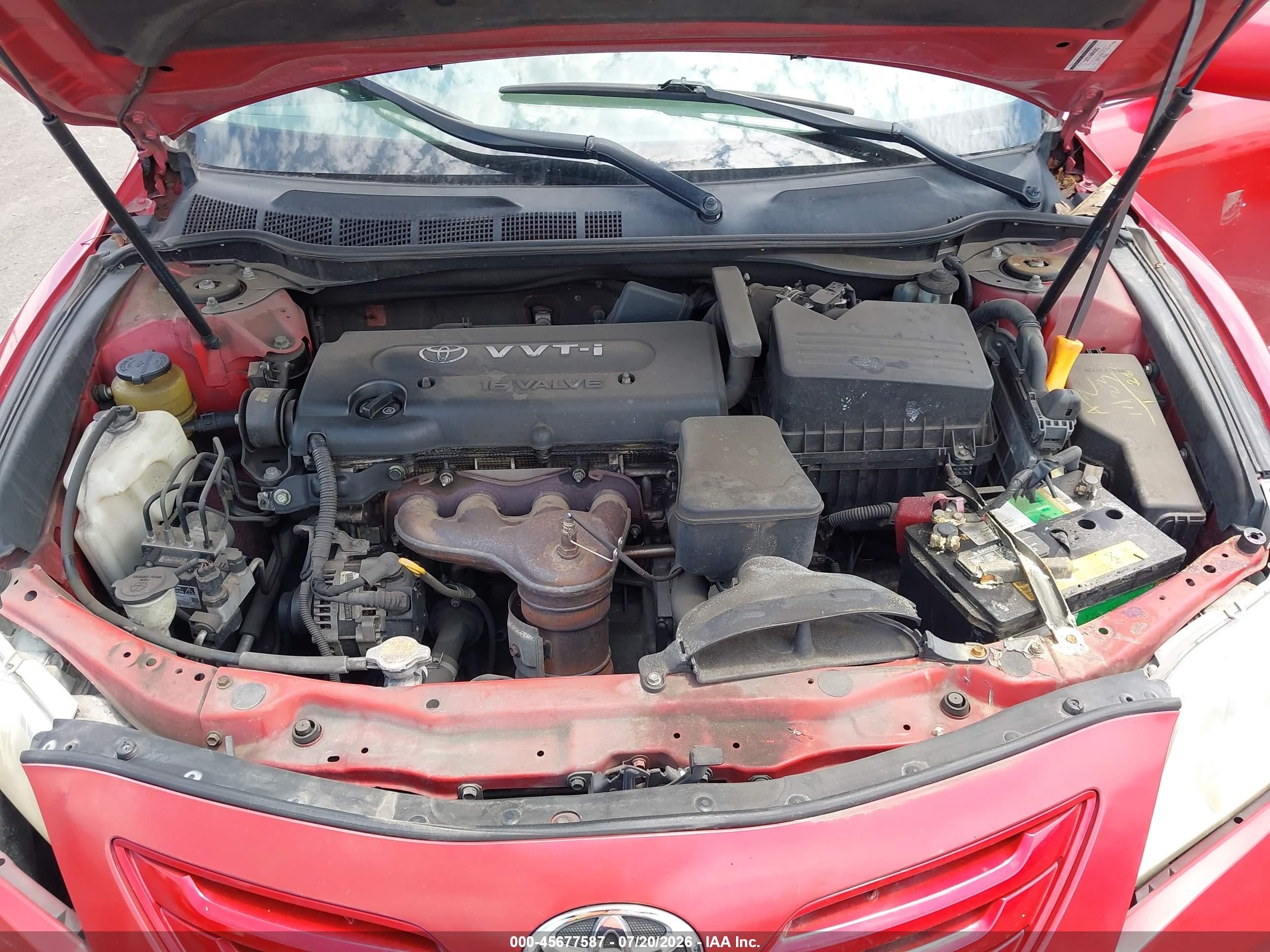 2007 Toyota Camry Le Red vin: 4T1BE46K17U076755