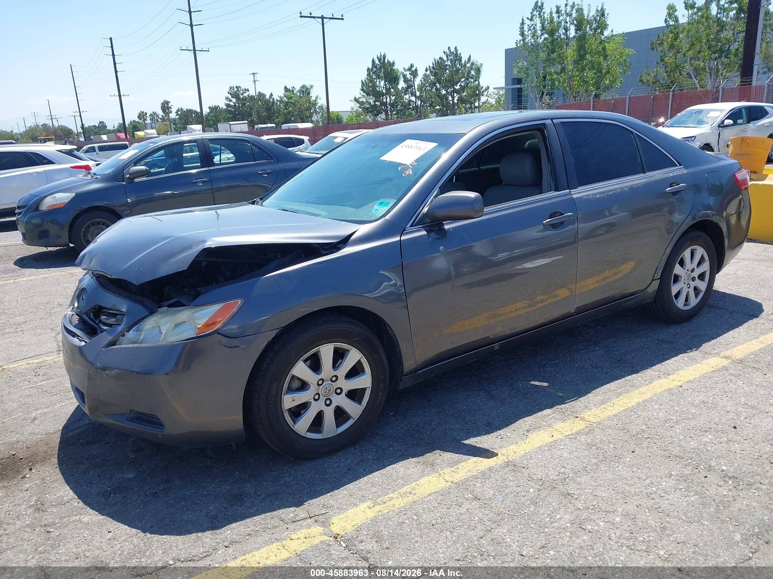2007 Toyota Camry Xle Gray vin: 4T1BE46K17U078229