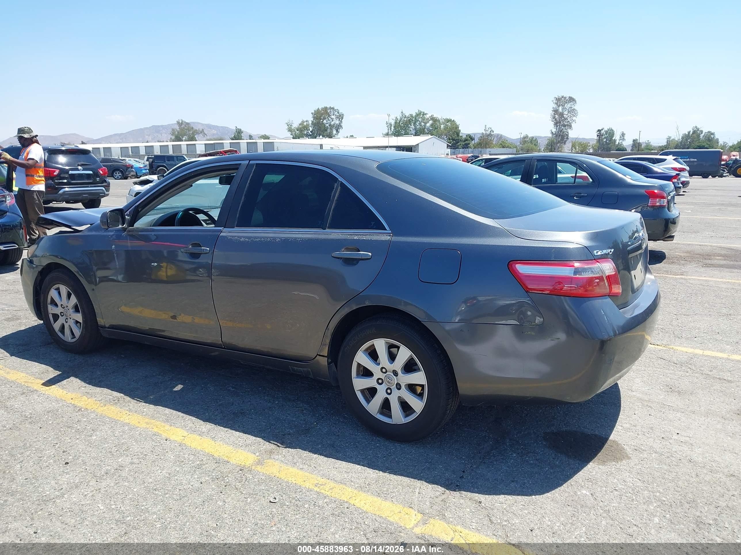 2007 Toyota Camry Xle Gray vin: 4T1BE46K17U078229