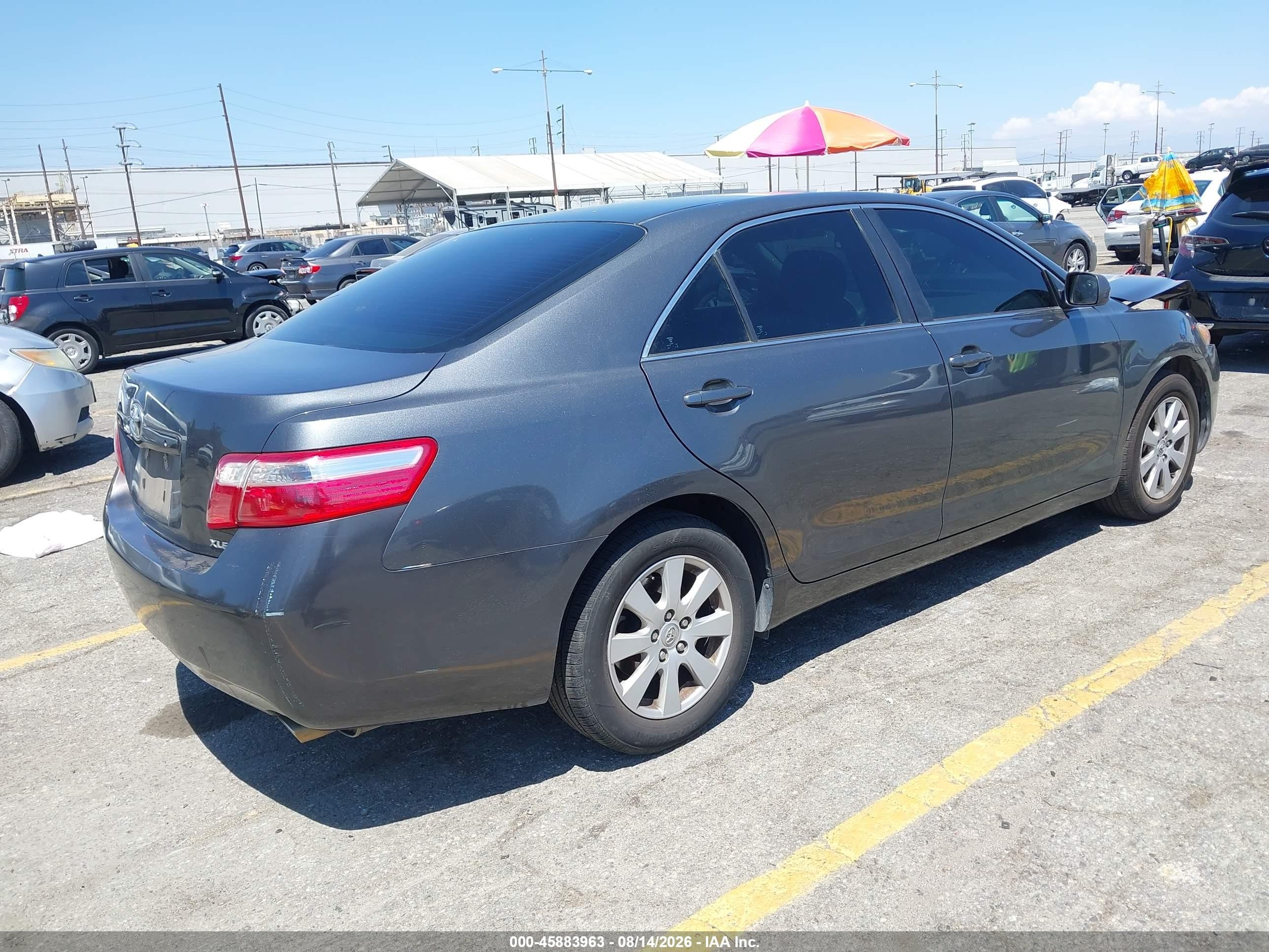 2007 Toyota Camry Xle Gray vin: 4T1BE46K17U078229