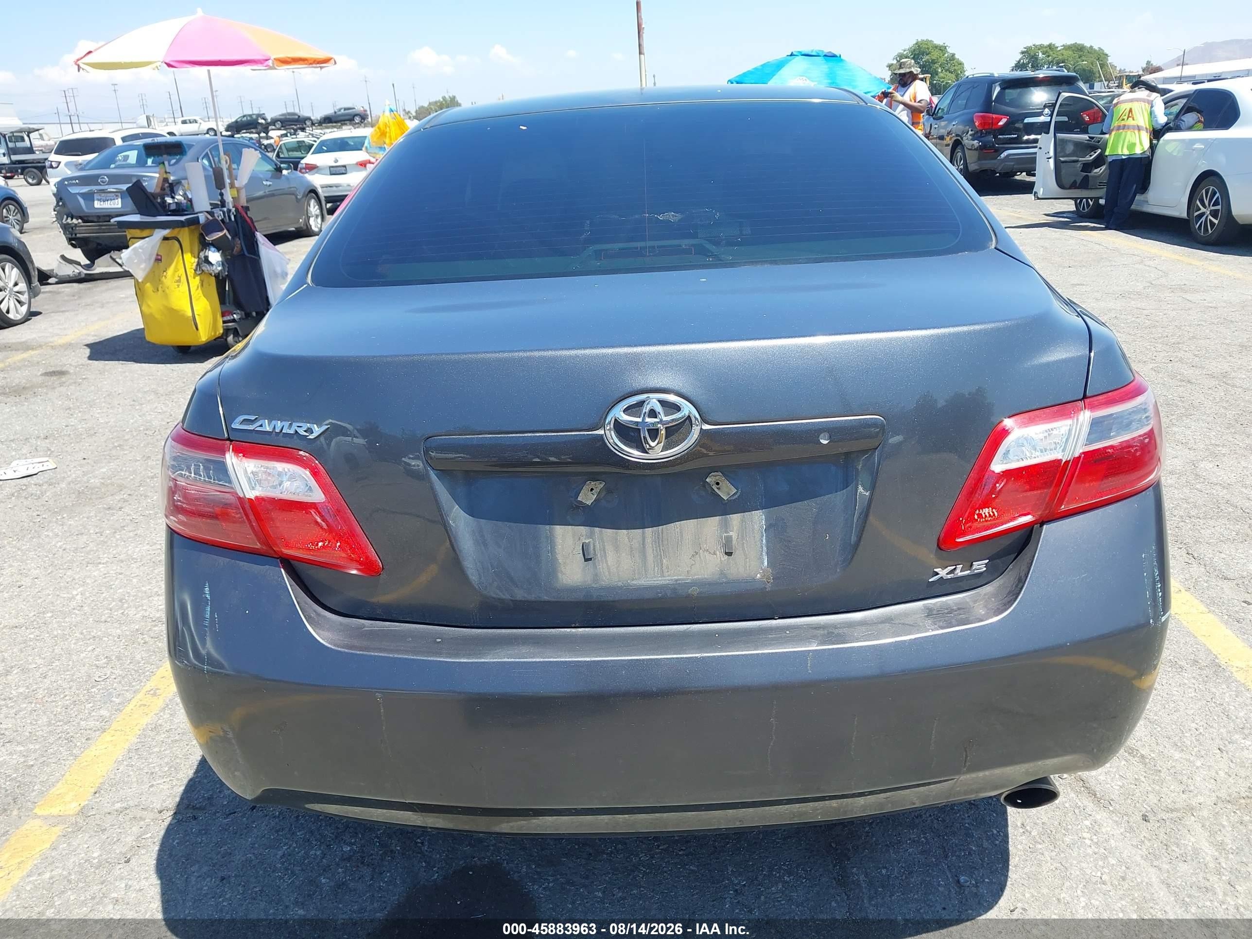 2007 Toyota Camry Xle Gray vin: 4T1BE46K17U078229