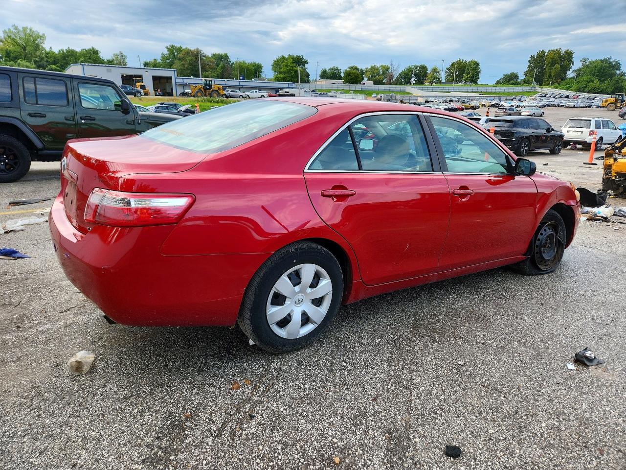 2007 Toyota Camry Le Red vin: 4T1BE46K17U093149